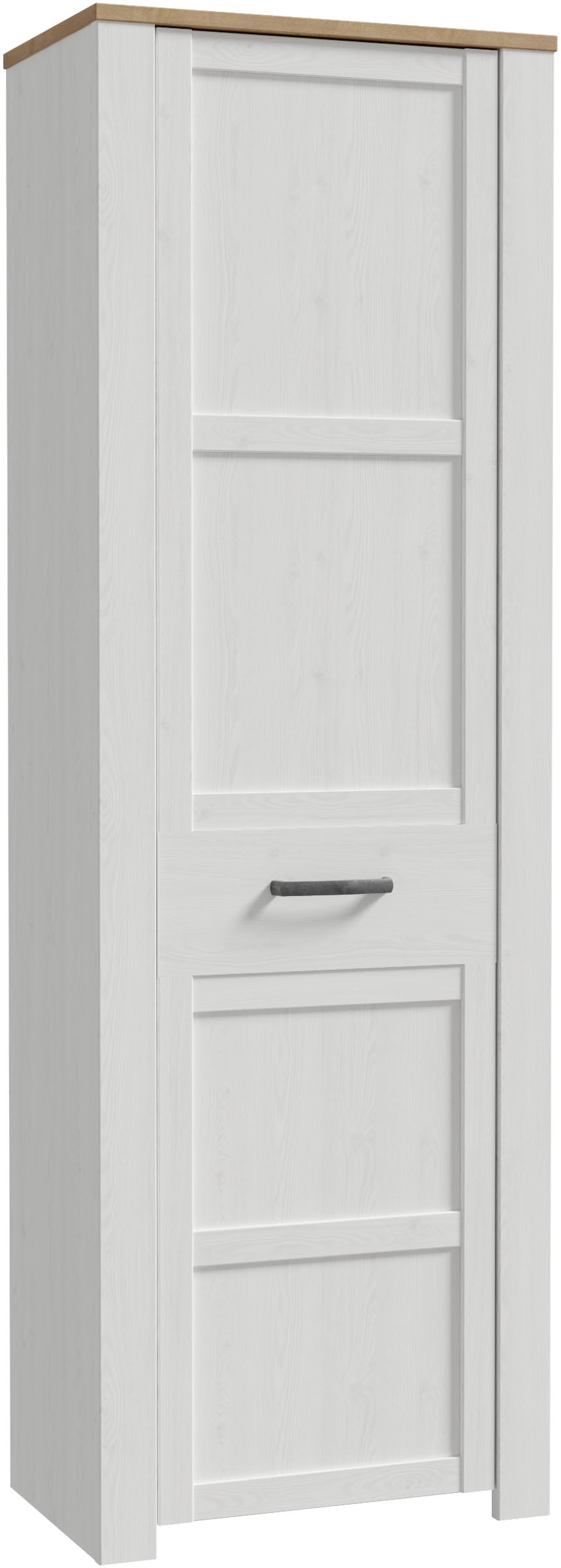 FORTE Garderobenschrank "Garderobenschrank, Höhe 205,4cm, Soft Close, ausziehbare Kleiderstange" B/H/T 66,7/205,4/42 cm