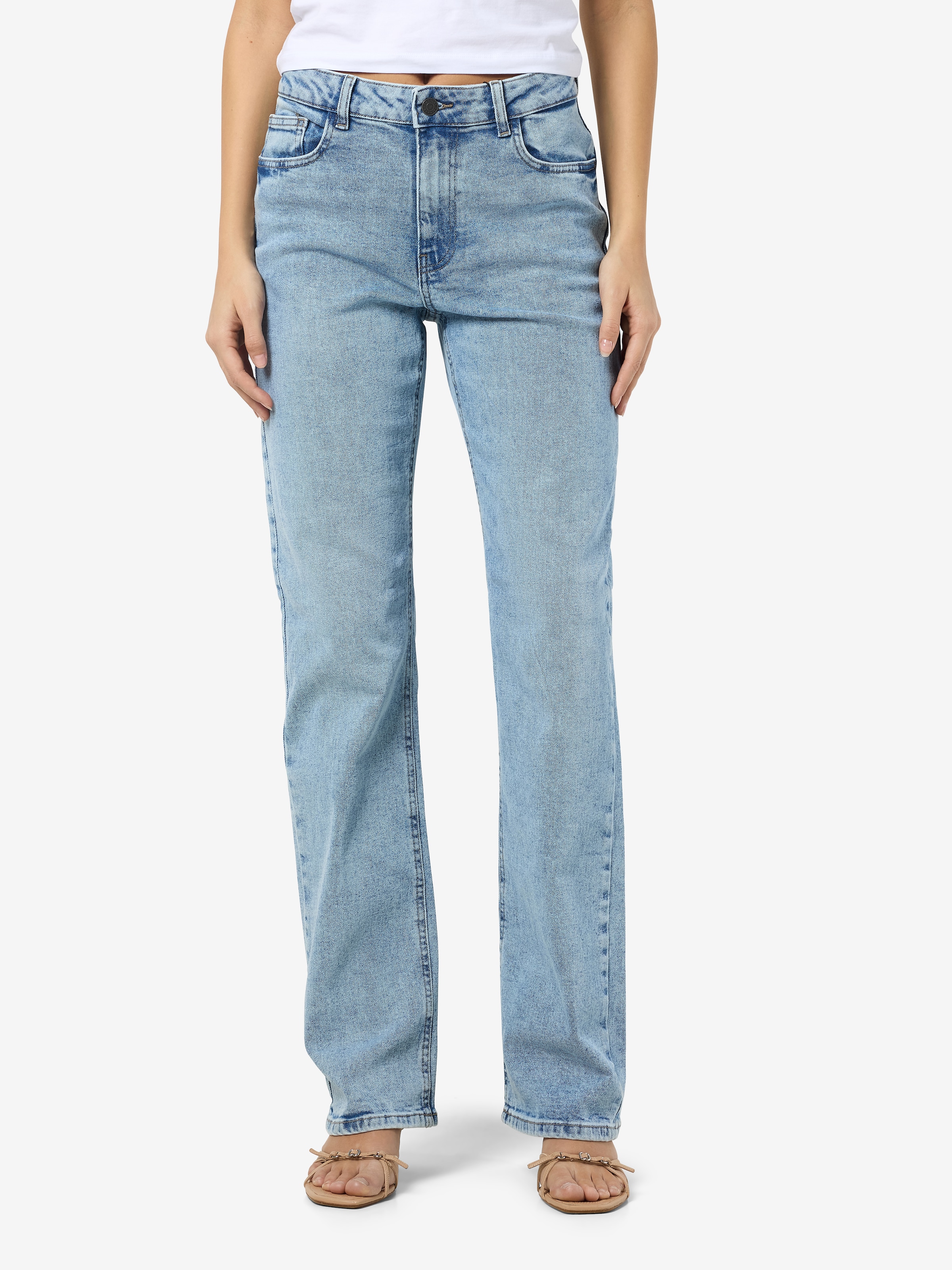 Noisy may High-waist-Jeans "NMMONICA HW STRAIGHT JEAN AZ359LB NOOS" günstig online kaufen