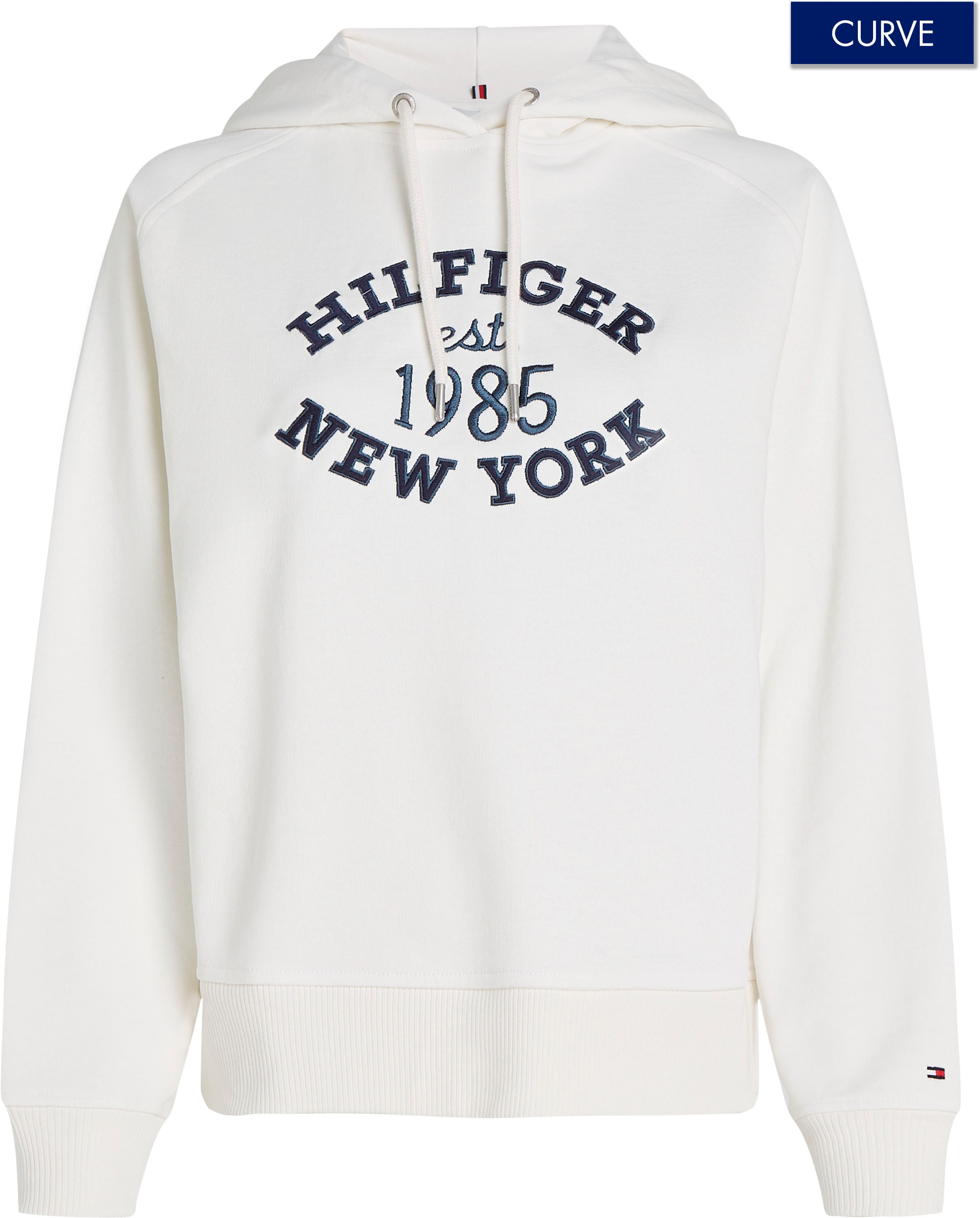 Tommy Hilfiger Curve Kapuzensweatshirt "CRV REG HILFIGER VARSITY HOODIE", Große Größen