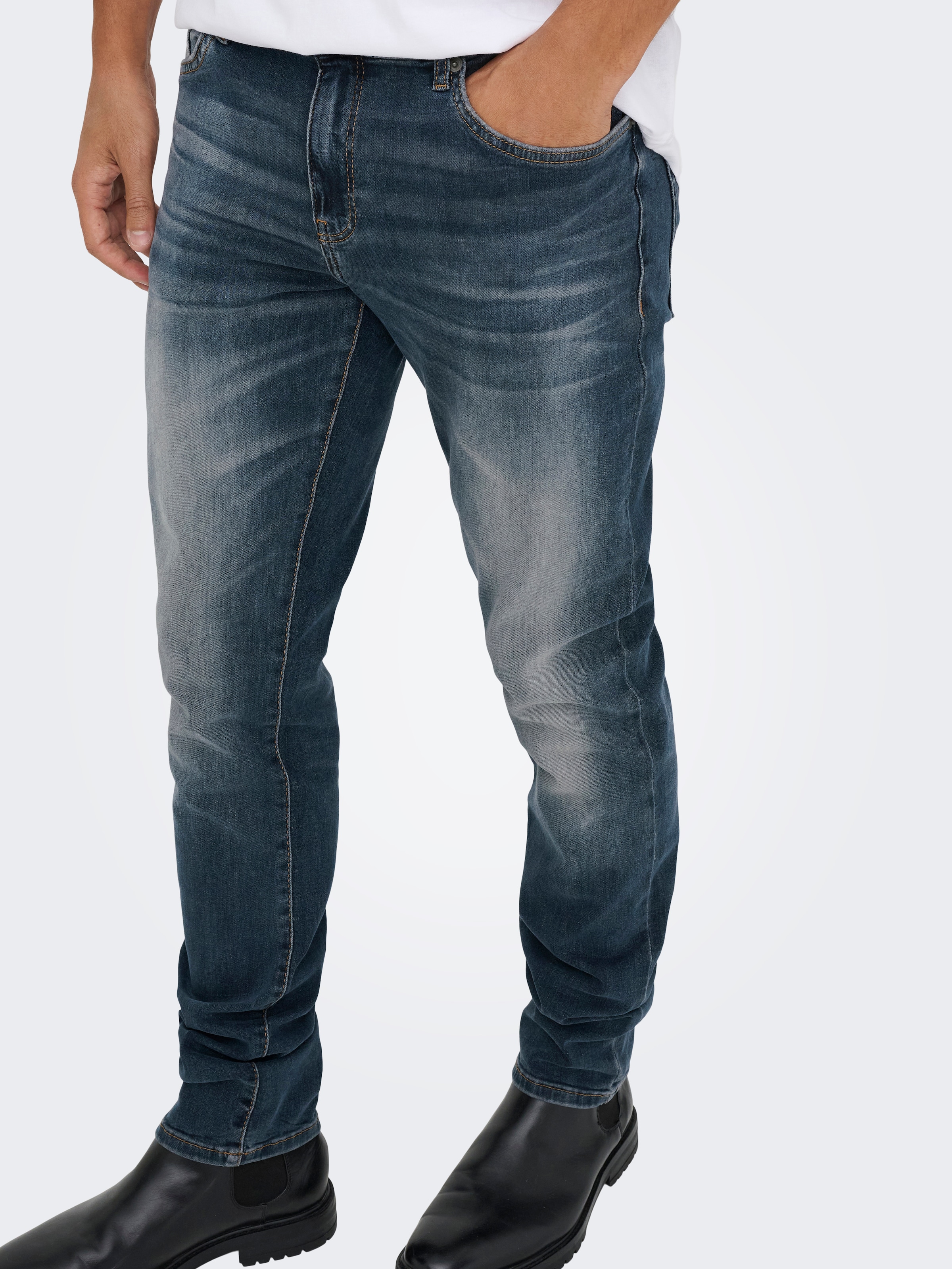 ONLY & SONS Slim-fit-Jeans "LOOM LIFE" mit niedriger Taille, sehr elastisch günstig online kaufen