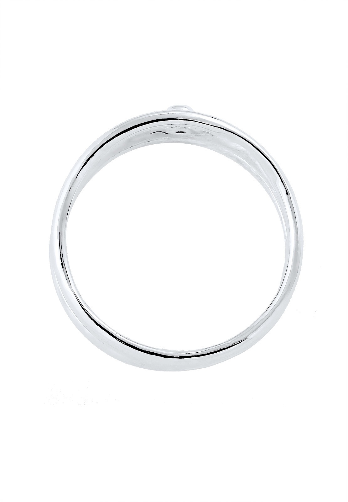 Elli DIAMONDS Diamantring »Wickelring Asymmetrisch Diamant (0.015ct.) Silber«
