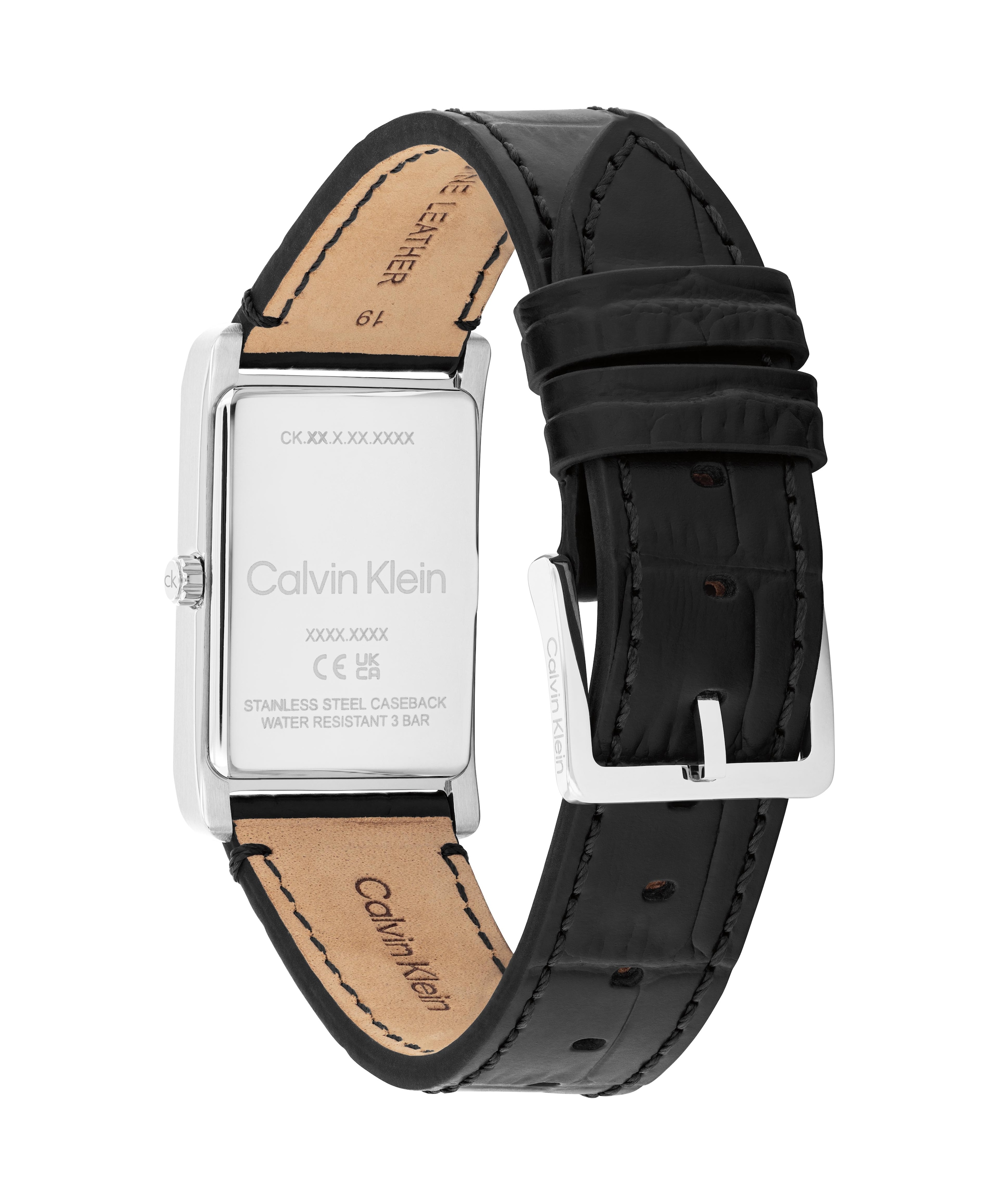Calvin Klein Quarzuhr »Dapper« Armbanduhr, Damenuhr, Herrenuhr, Lederarmband, analog