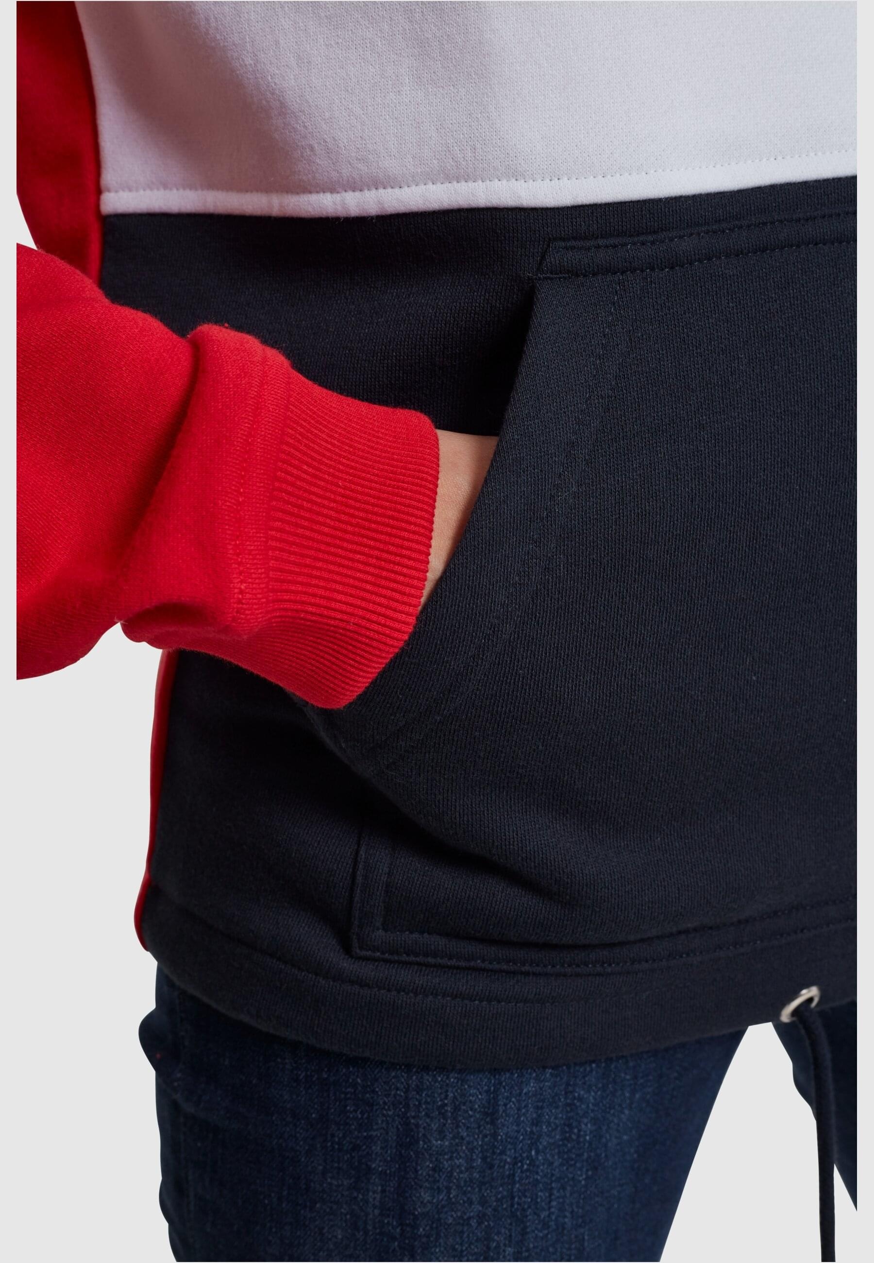 URBAN CLASSICS Rundhalspullover »Urban Classics Damen Ladies Color Block Sweat Pull Over Hoody«, (1 tlg.)