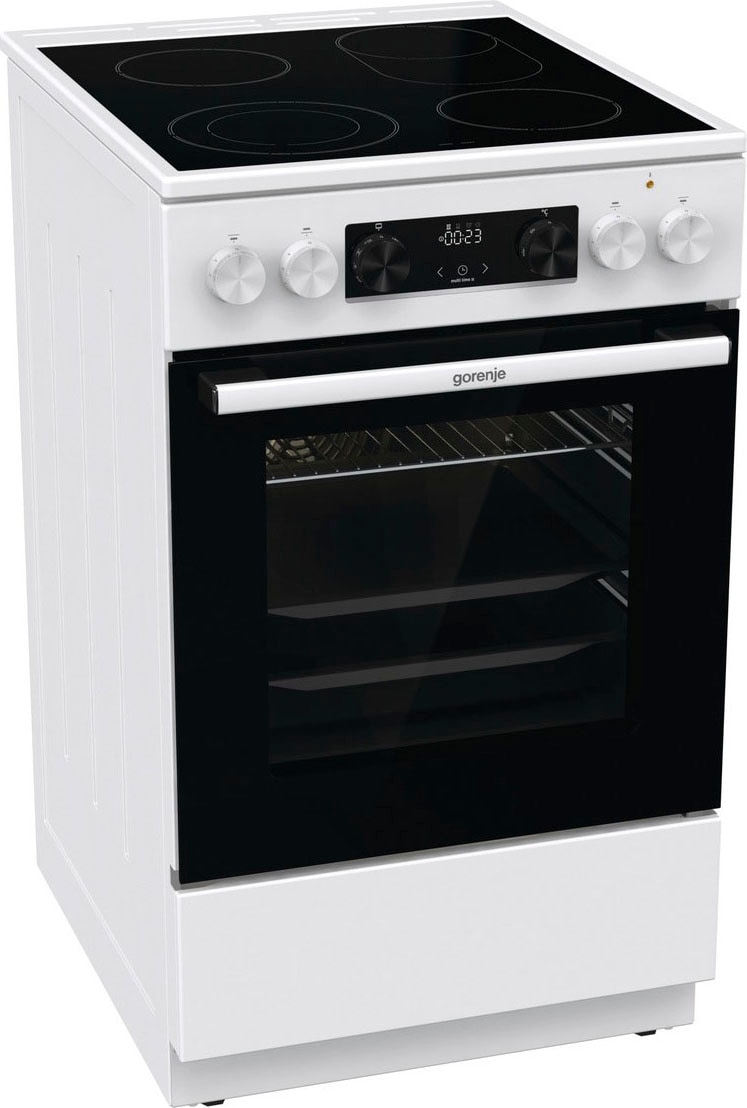 GORENJE Elektro-Standherd »GECS5C70WA«, mit 1-fach-Teleskopauszug, Aqua Clean, Knusprig genießen – ganz ohne Extra-Kalorien - dank AirFry-Funktion