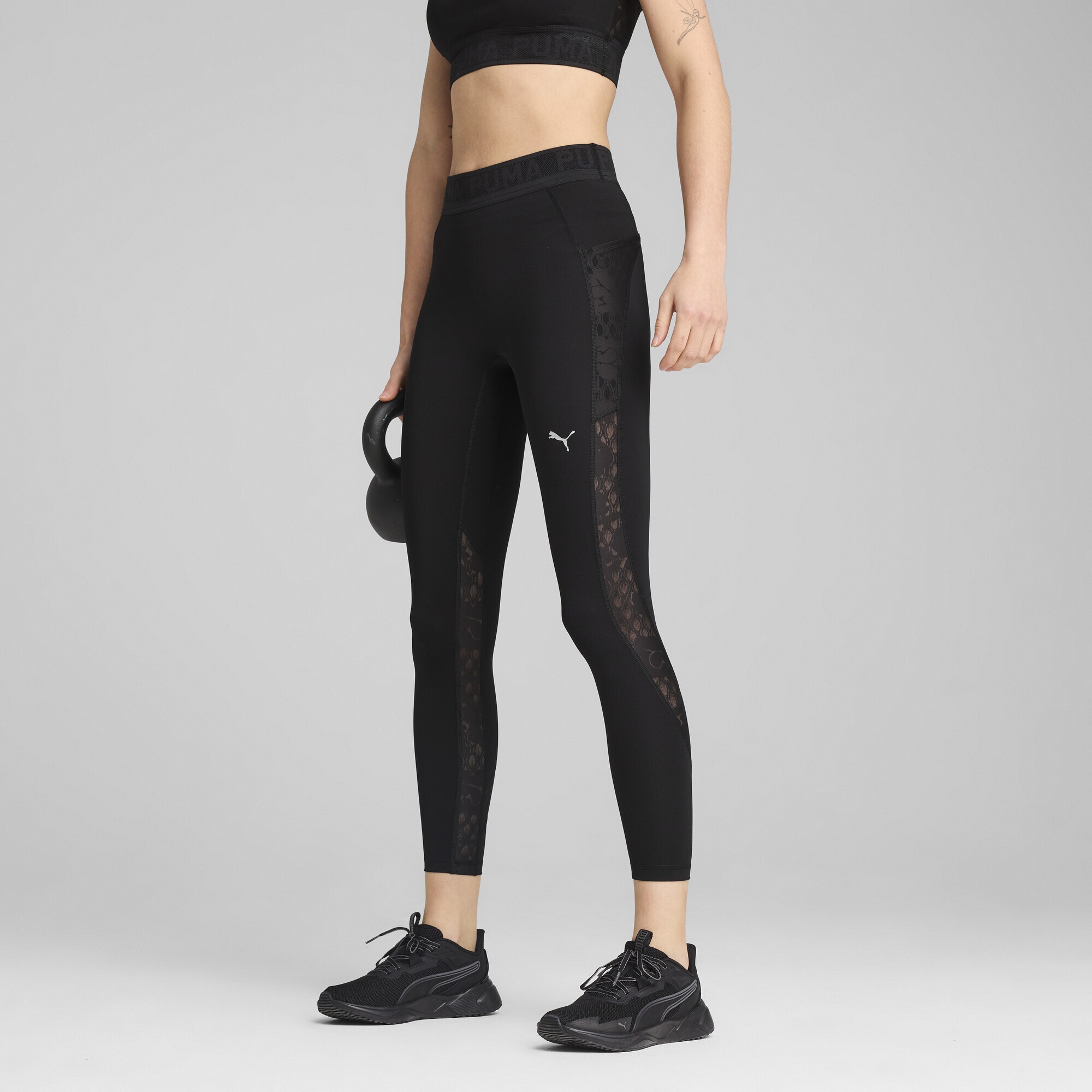 PUMA Trainingstights »LACE Hochgeschnittene 7/8-Leggings Damen«