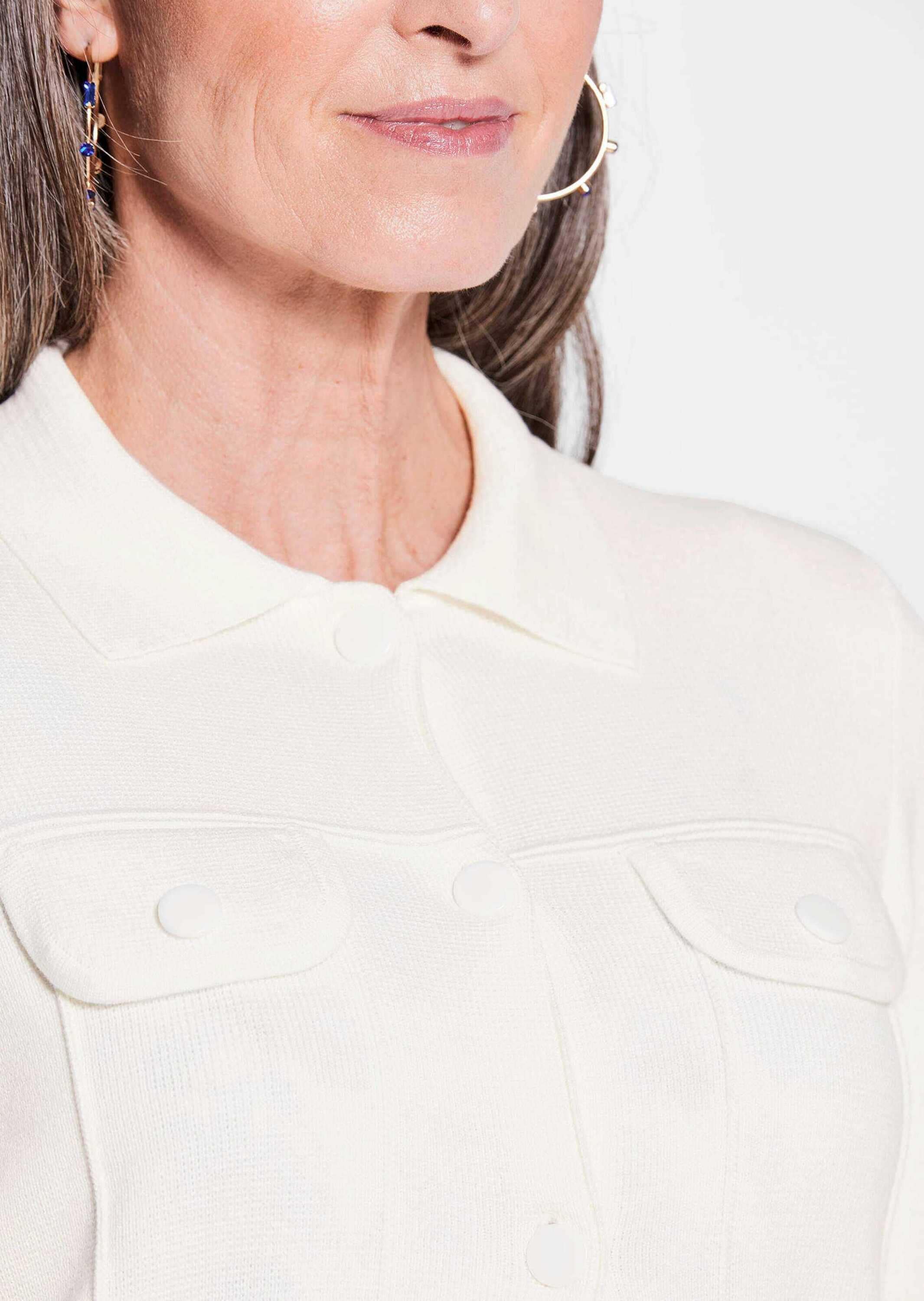 GOLDNER Strickjacke »Strickjacke Strickjacke in Jeans Optik«
