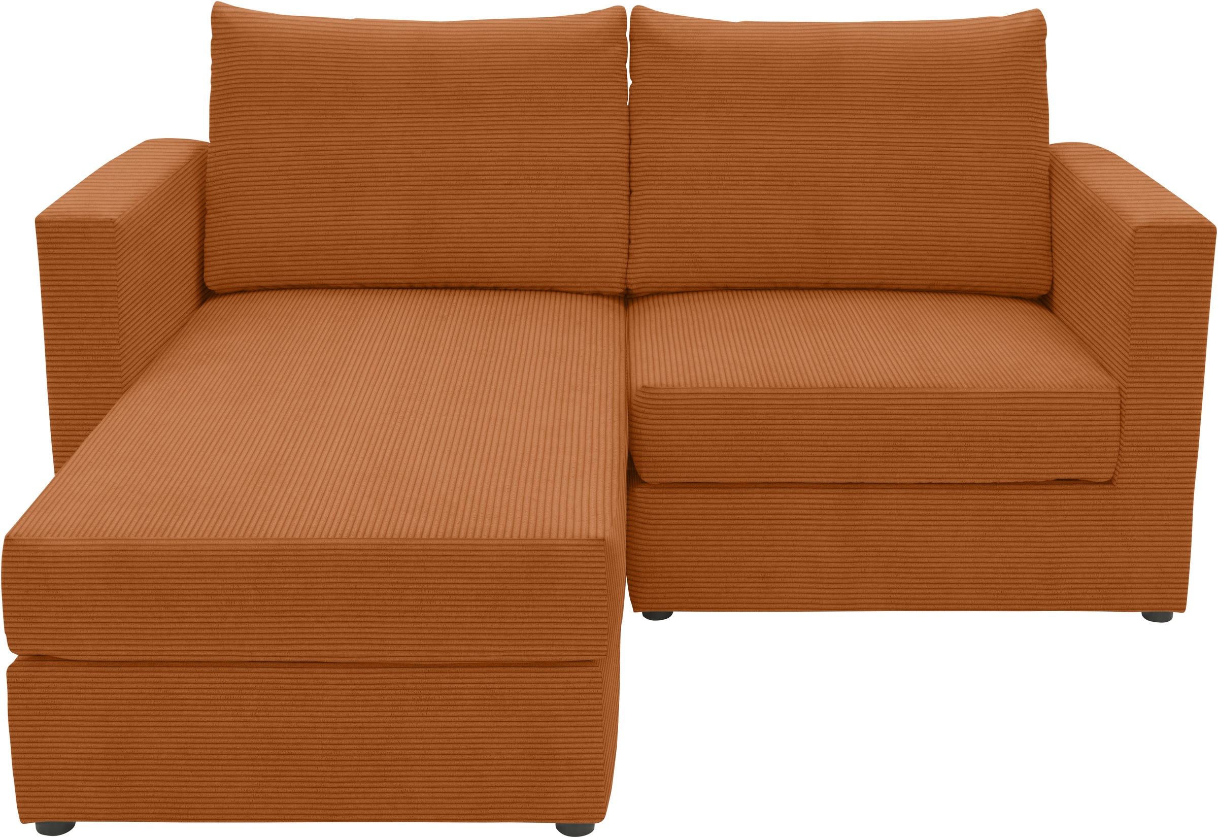 DOMO collection 2-Sitzer »800015, als Sitzmöbel oder Schlafgelegenheit nutzbar, Schlafsofa«, Sitzfläche mit Federkern, inkl. 2 Rückenkissen