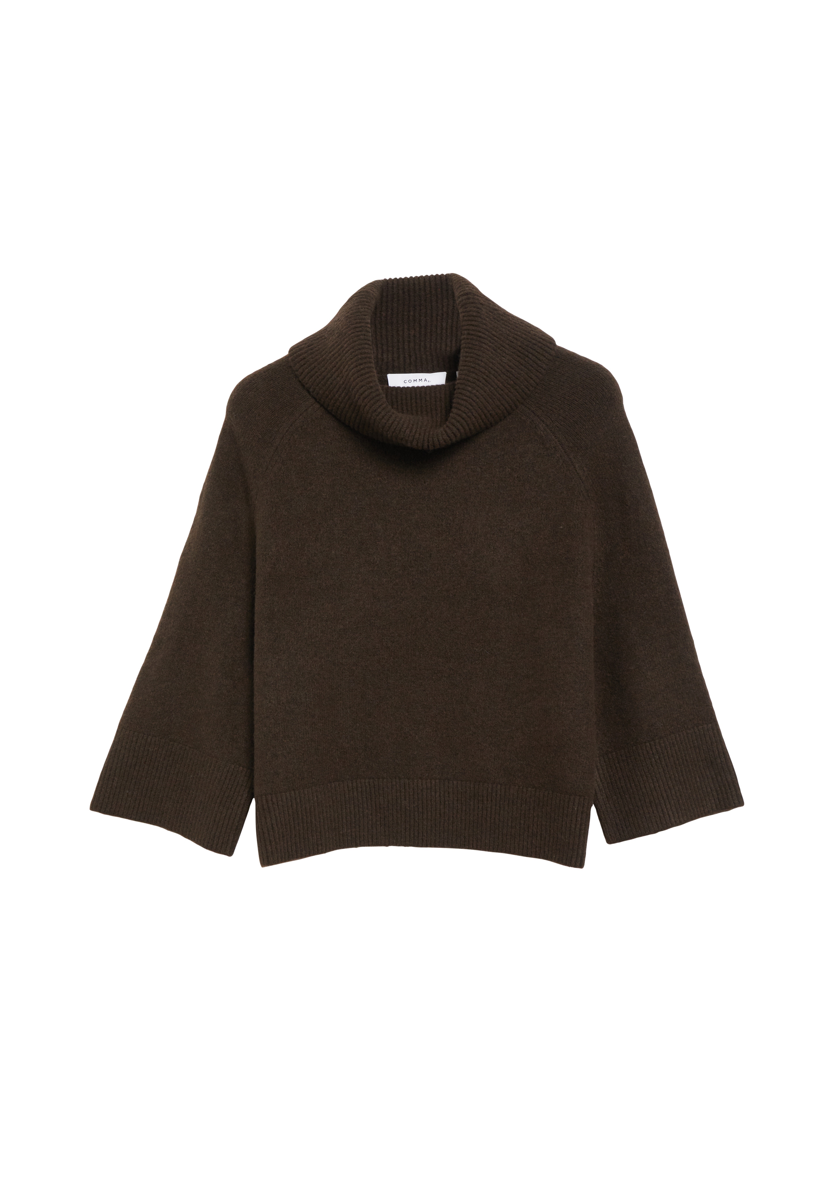 Comma Rollkragenpullover / Poncho-Pullover mit weitem Kragen, Loose Fit