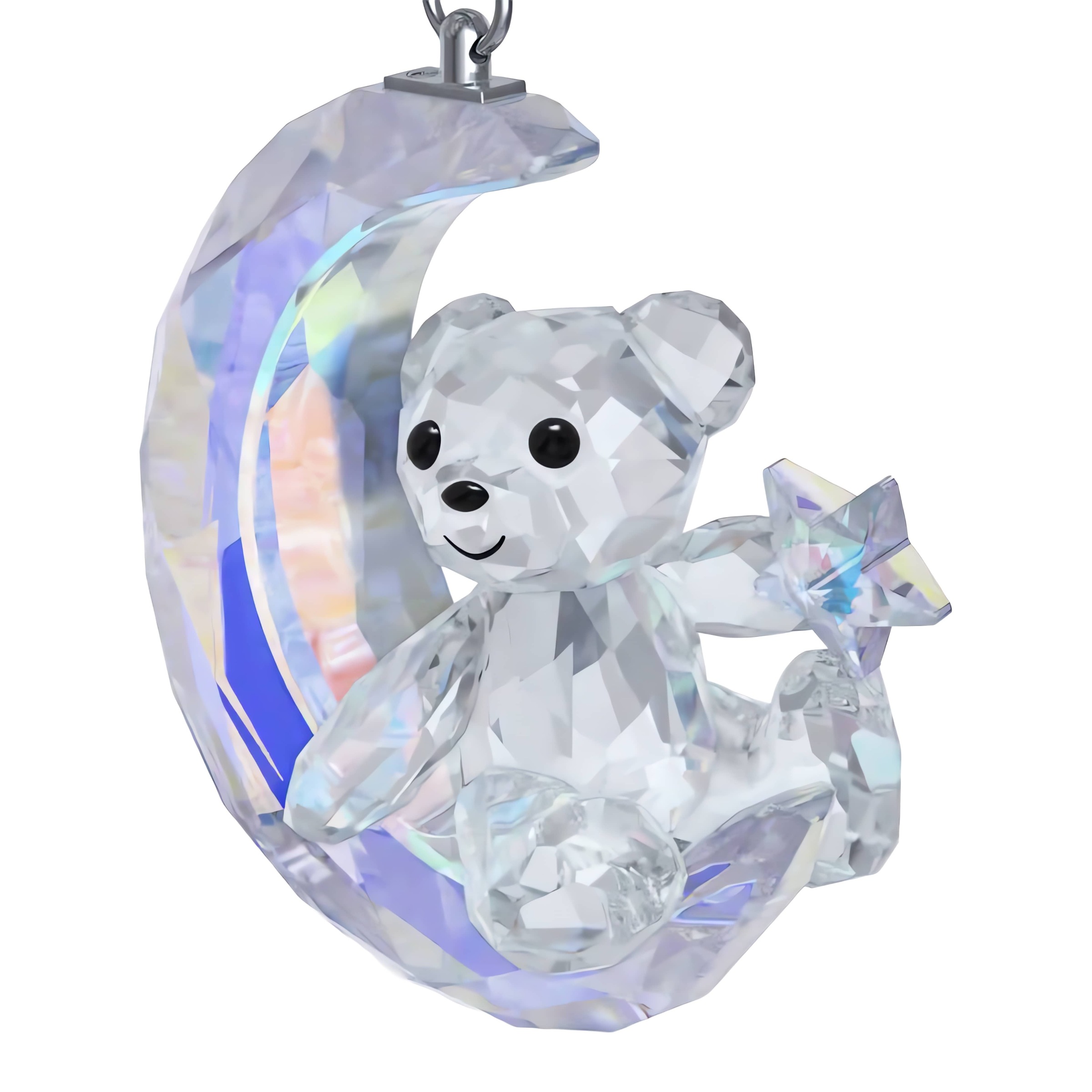 Swarovski Dekohänger »Kristallfigur Sammelfigur Kris Bär Mond Ornament« Swarovski® Kristall