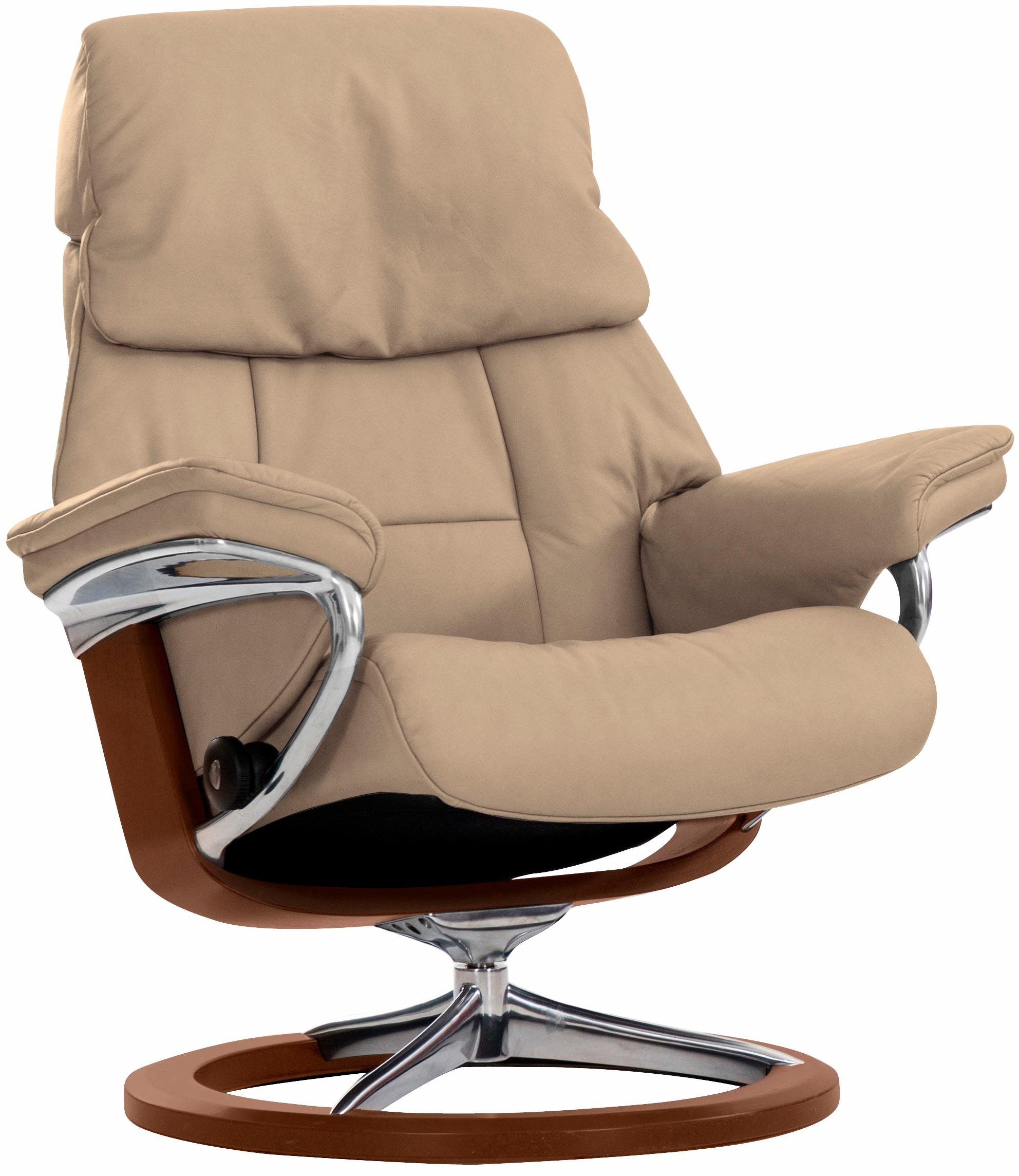 Stressless Relaxsessel "Ruby" mit Signature Base, Größe S, Gestell Eiche, Wenge, Braun & Schwarz