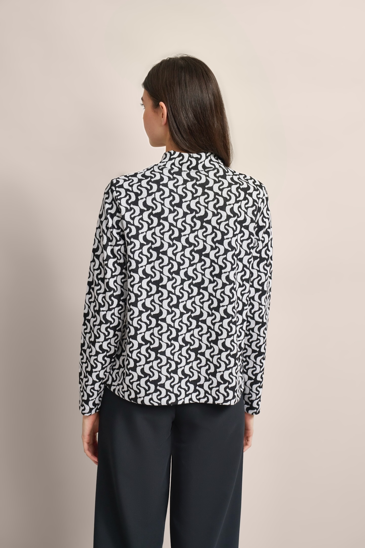 bugatti Langarmshirt, mit grafischen Mustern