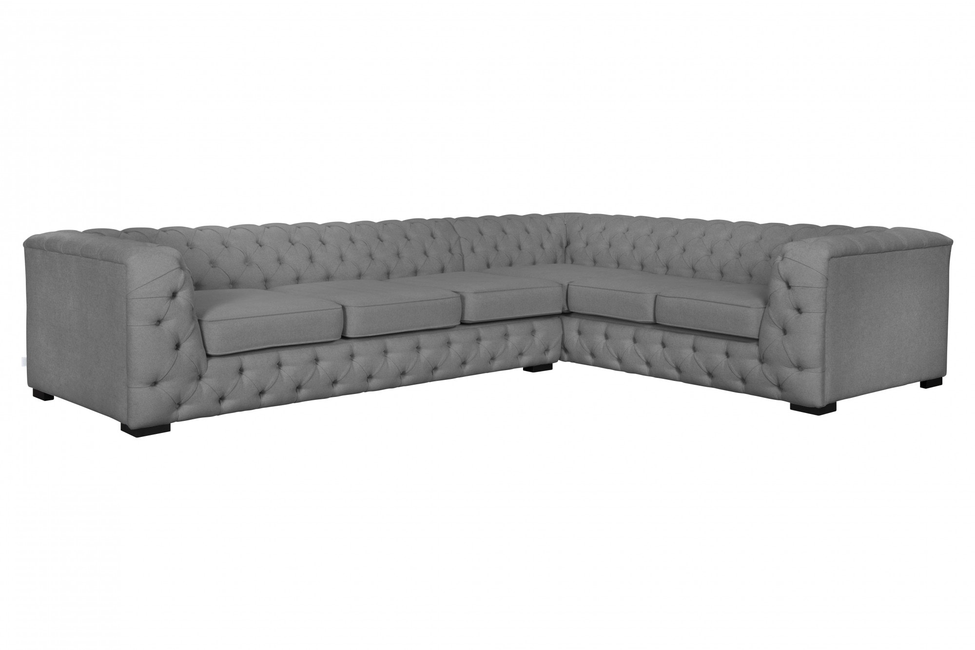 Home affaire Chesterfield-Sofa "KALINA L-Form", hochwertig Chesterfield-Aus günstig online kaufen