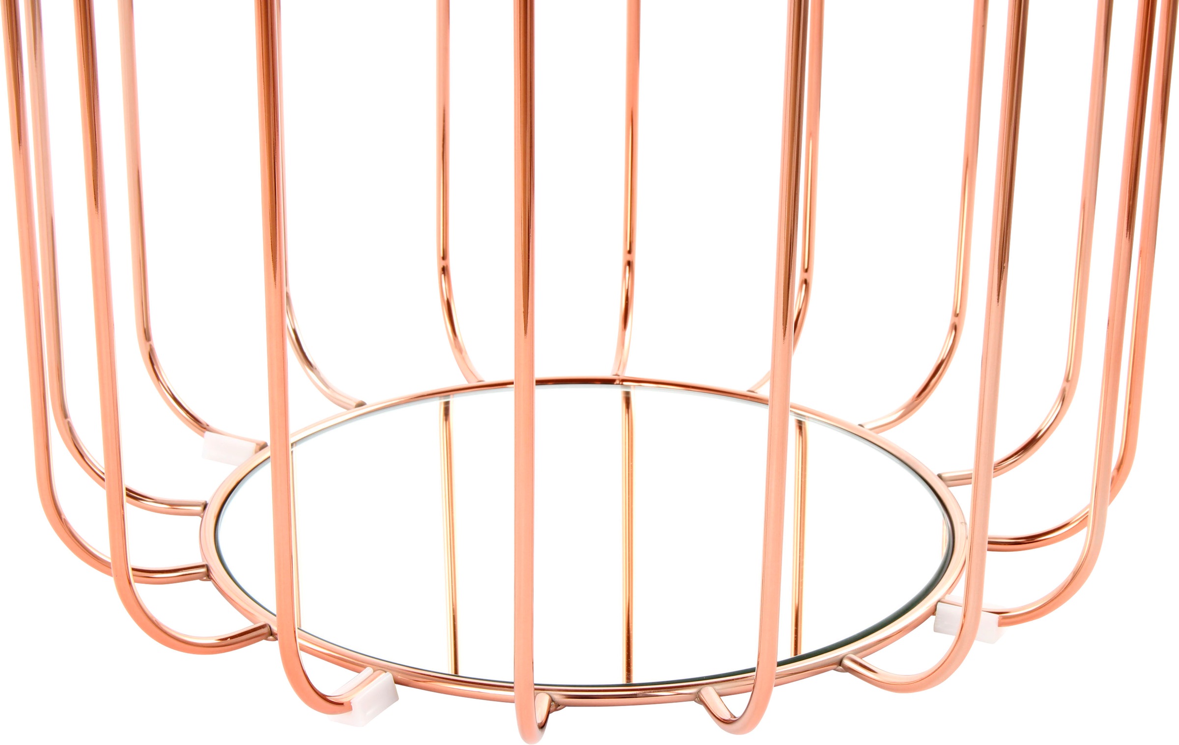 Kayoom Beistelltisch »Pouf Comfortable 110, abnehmbares und wendbares Oberteil«, (1 St.), praktisch umzuwandeln in Tisch oder Hocker, mit Spiegelglas