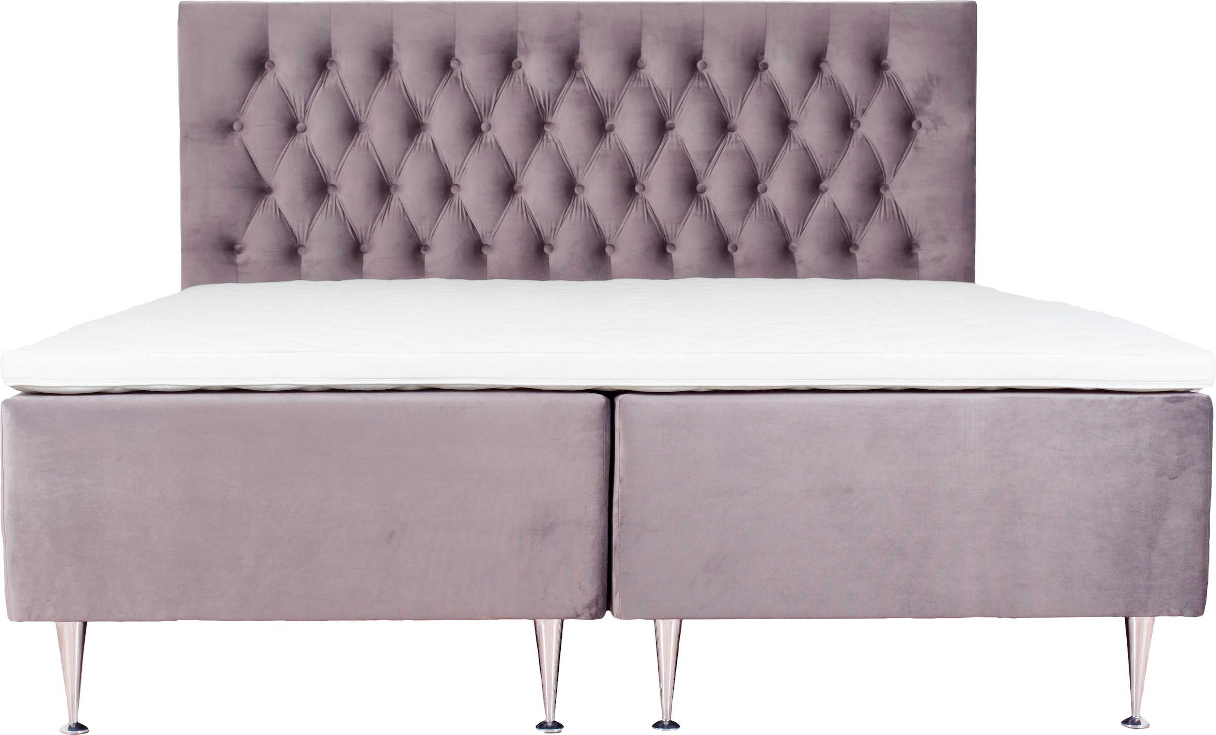 Places of Style Boxspringbett »Exclusive«, inkl. Topper, 3 Breiten, 3 Härtegrad-Ausführungen