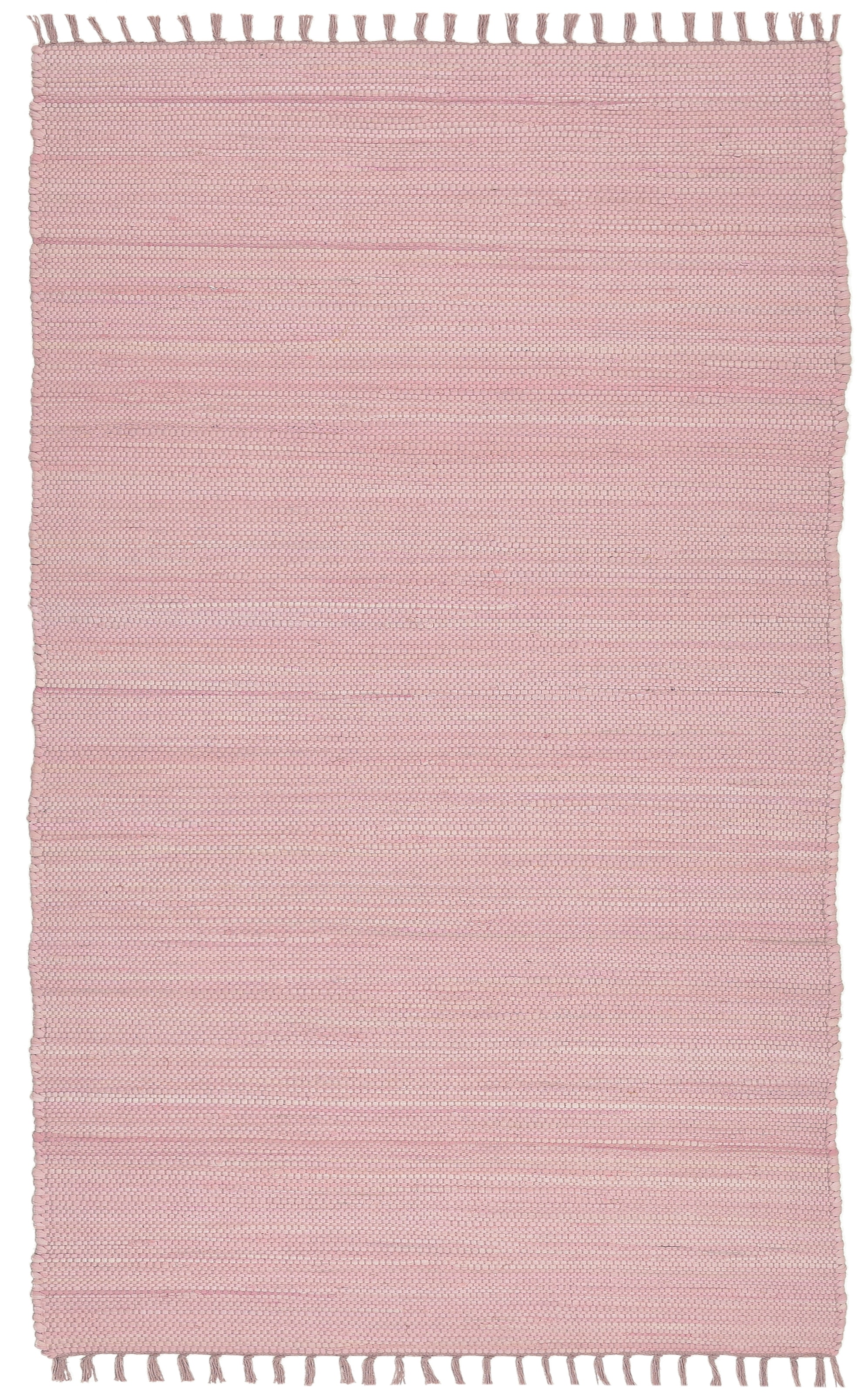 THEKO Teppich »Happy Cotton Fleckerl, handgewebt« rechteckig 5 mm Höhe Flachgewebe, reine Baumwolle, meliert, mit Fransen, auch als Läufer