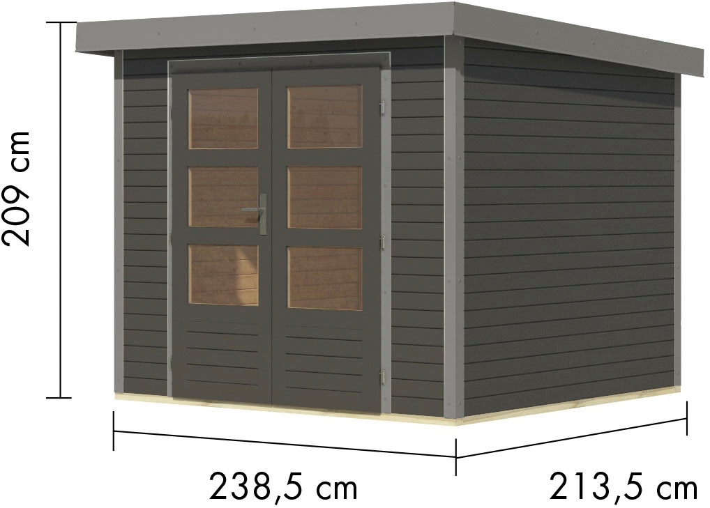 Karibu Gartenhaus »Jupiter 3 B«, in verschiedenen Farben