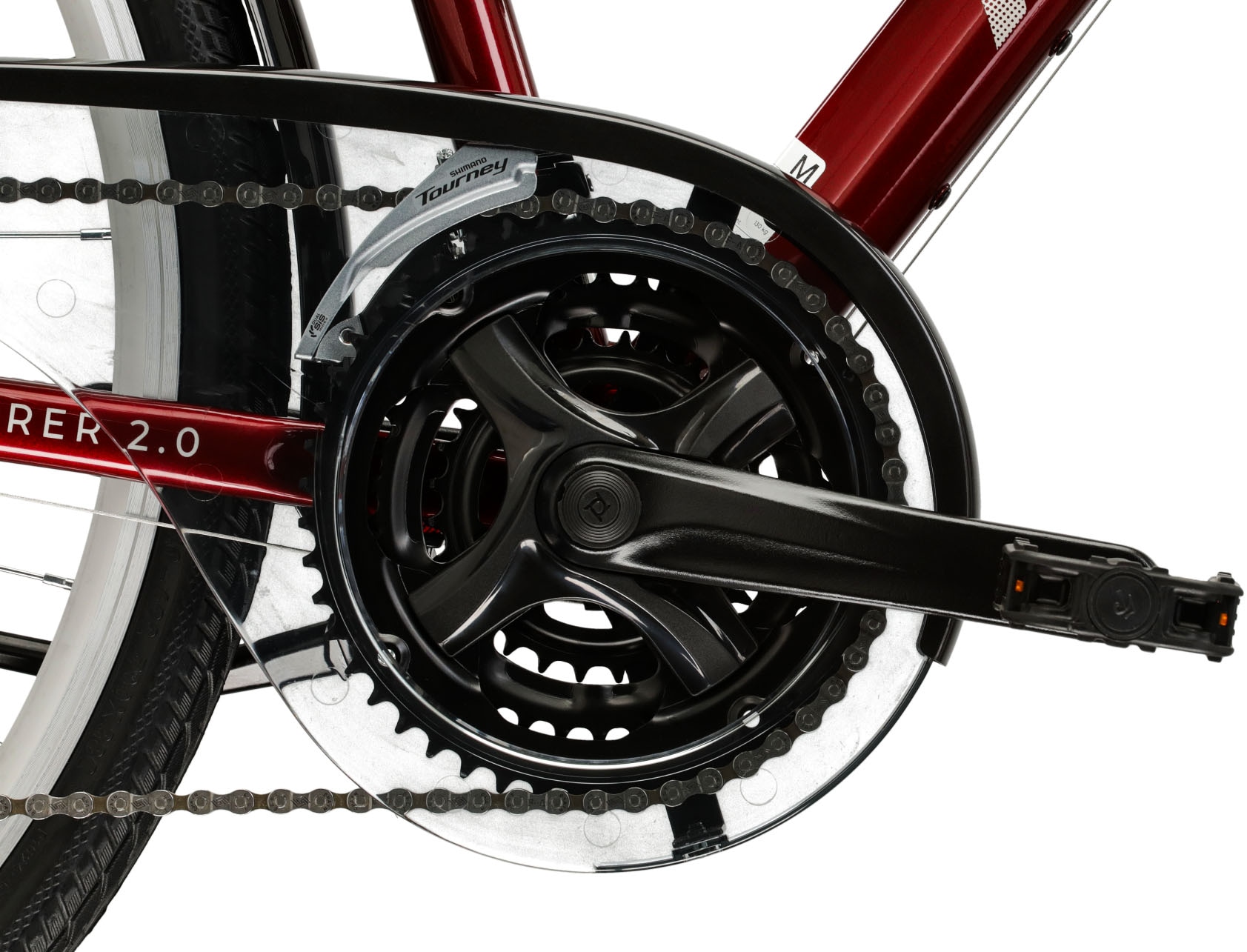 Kross Trekkingrad »Trekkingrad Explorer 2.0 rot 21 Gänge«, 21 Gang, Shimano, ACERA M3020 Schaltwerk