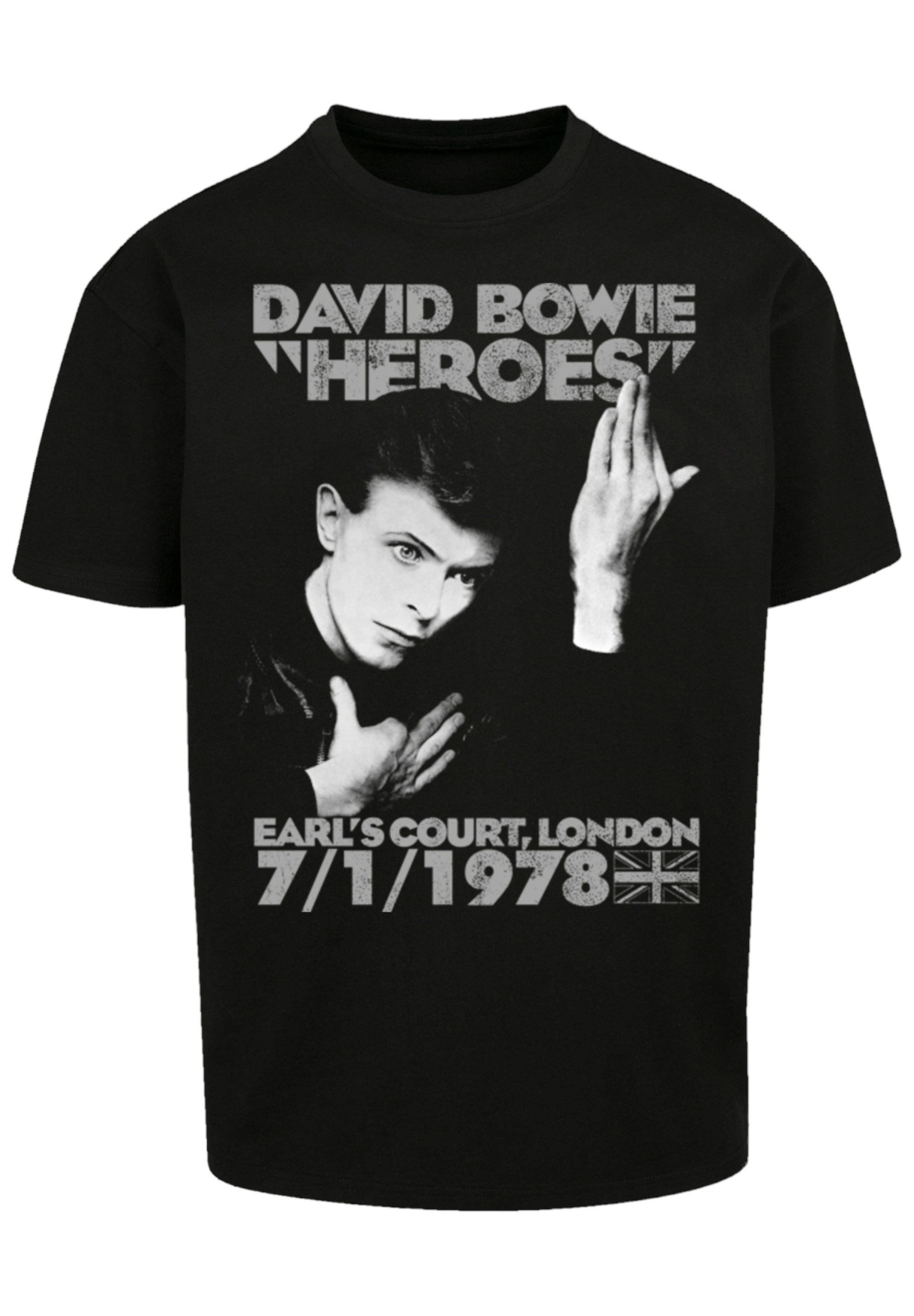 F4NT4STIC T-Shirt "David Bowie Earls Court Heroes", Print