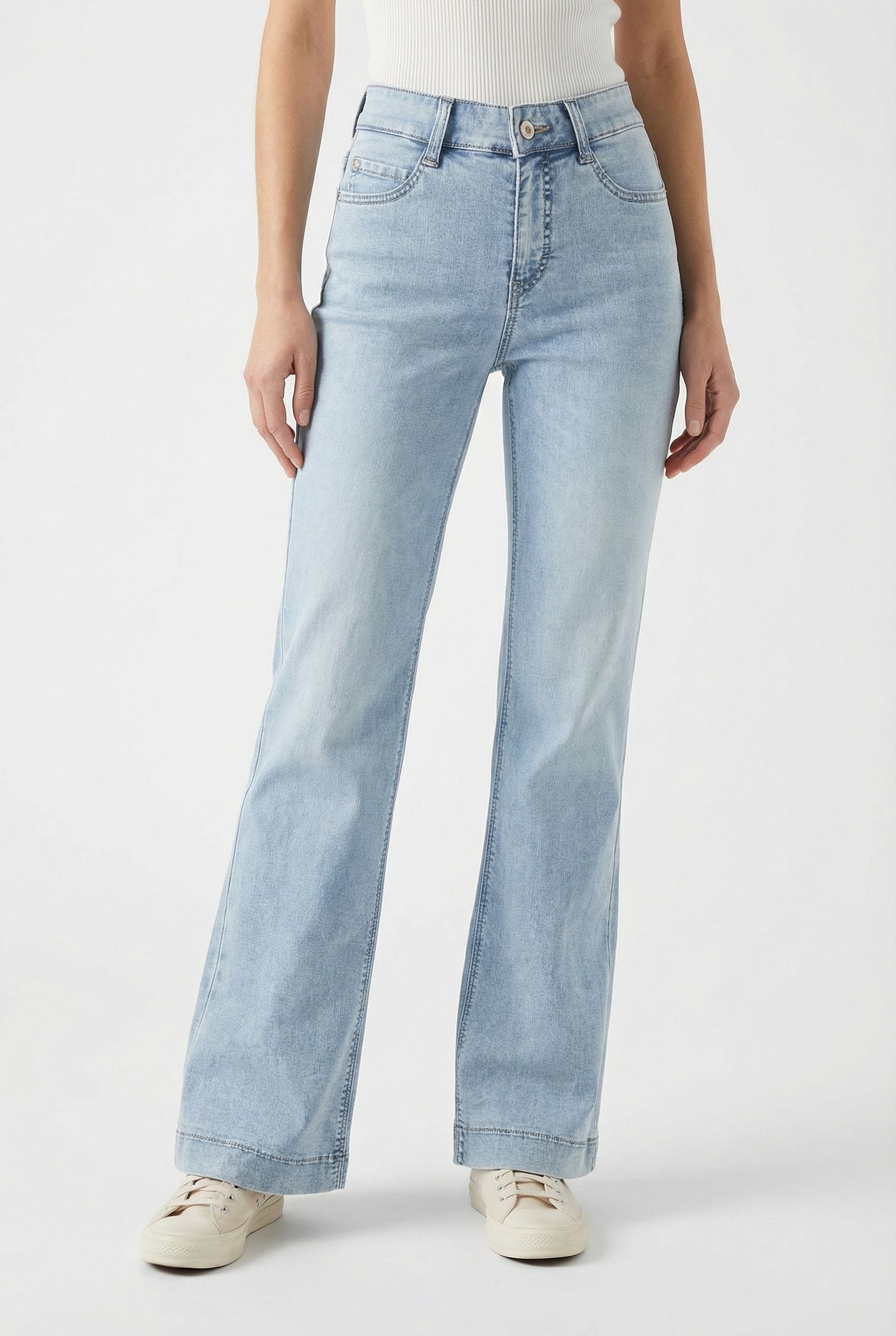MAC Weite Jeans "DREAM WIDE" mit weitem Bein-Stretch
