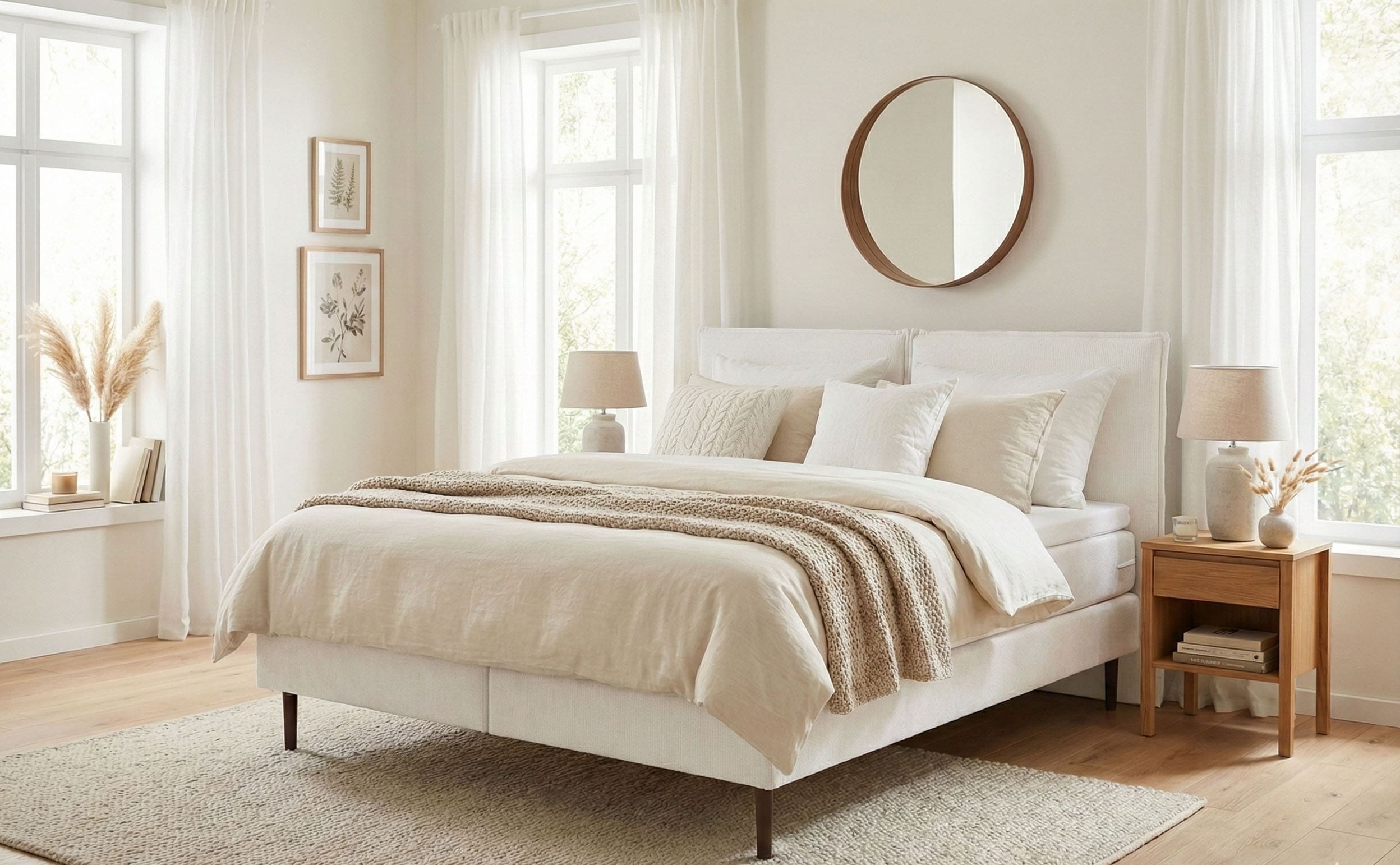 LeGer Home by Lena Gercke "ERIK Boxbett mit Bonnell-/Taschen-Federkernmatratze, Breite 160/180cm" wahlweise Härtegrad der Matratze H2/H3/H4, Polsterbett mit/ohne Topper