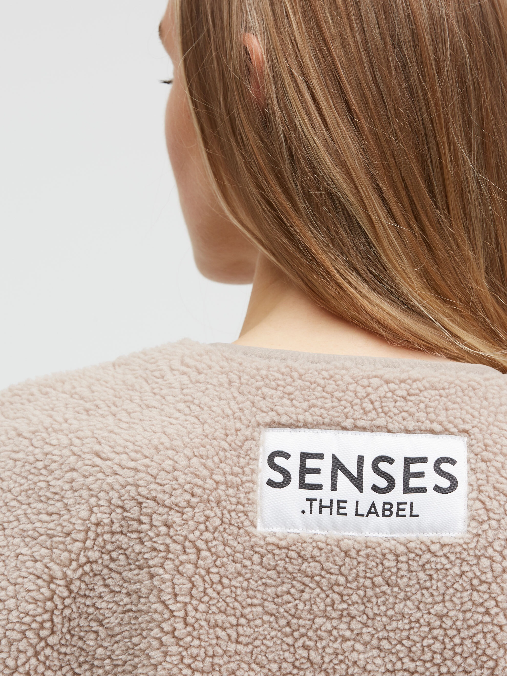 SENSES.THE LABEL Fleeceweste mit Druckknopfleiste