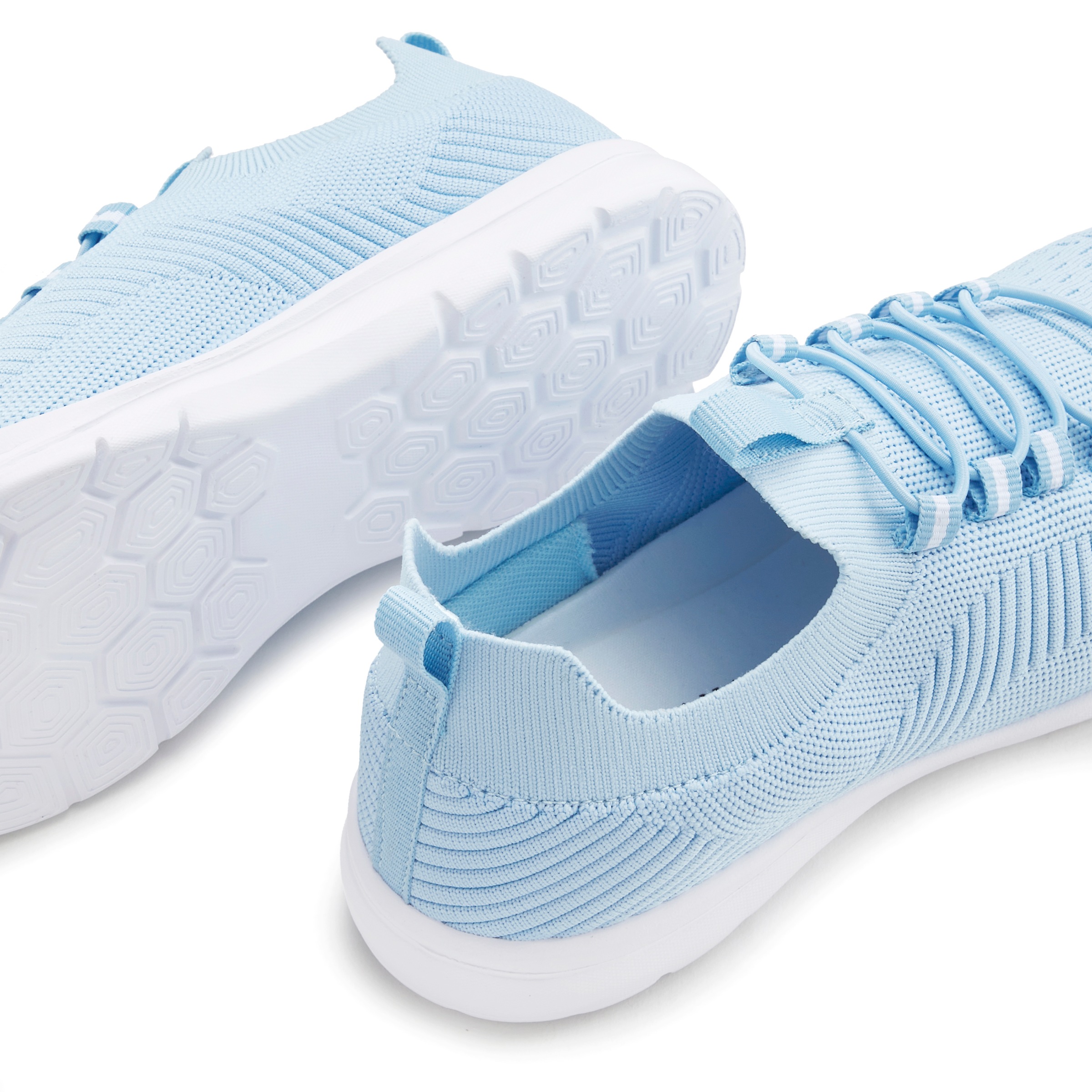 Sneaker VIVANCE "Freizeitschuh, Halbschuh, Turnschuhe, Slip-On-Sneaker", Damen, Gr. 41, blau (hellblau), Obermaterial: 100% Textilmaterial. Decksohle: 100% Textilmaterial. Futter: 100% Textilmaterial. Laufsohle: 100% Synthetik, unifarben, Basic, Schuhe Sn 2