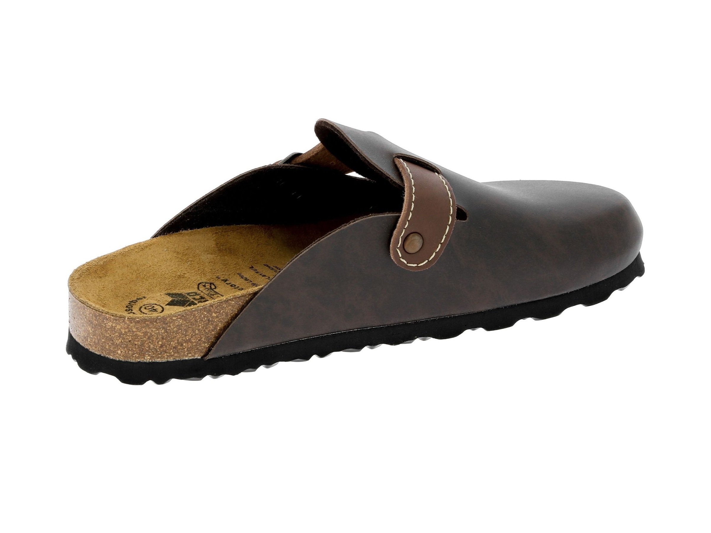 Pantolette LICO "Bioline Clog", Herren, Gr. 37, braun, Synthetik, Schuhe Pantolette 3