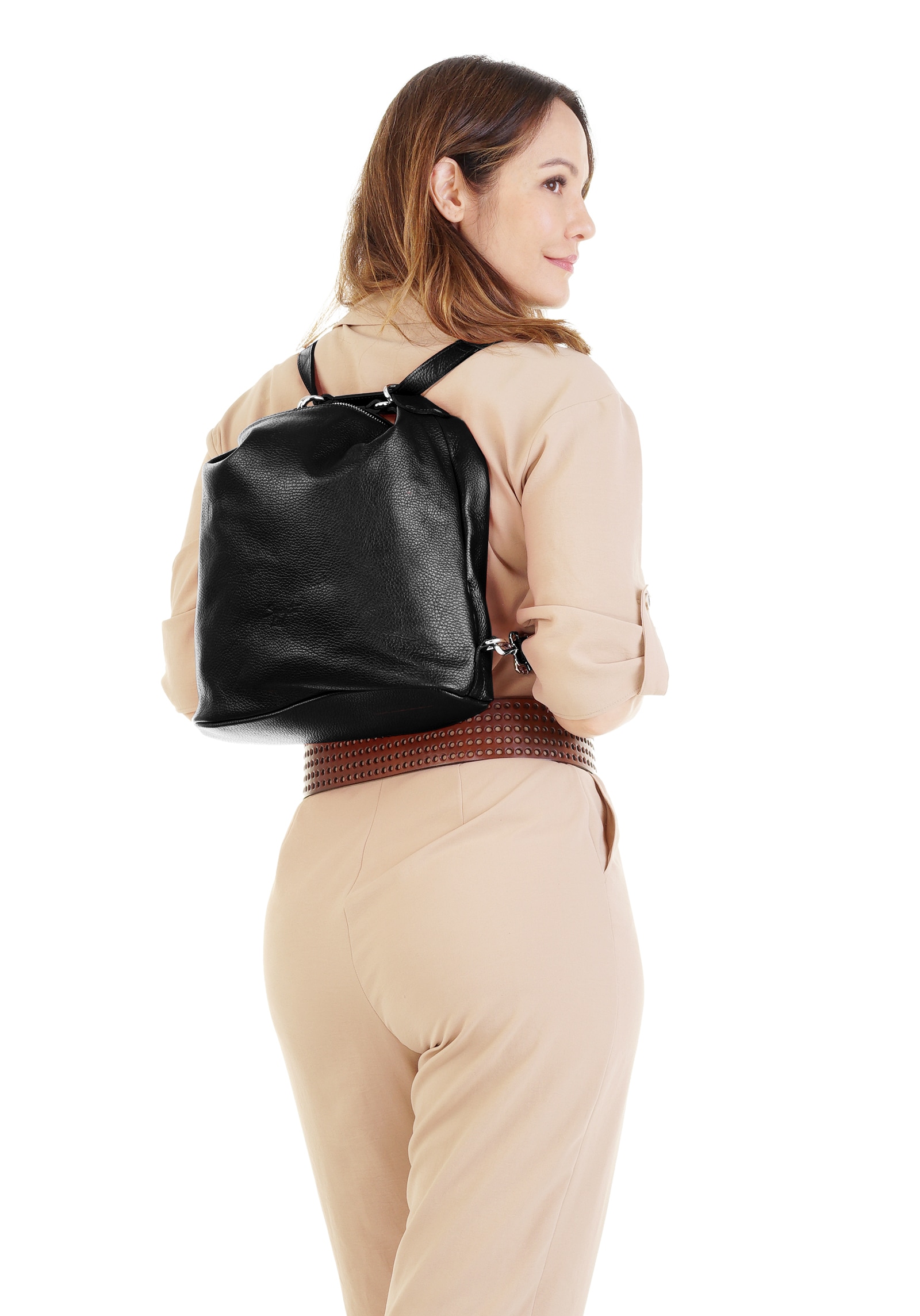 Samantha Look Shopper, echt Leder, Made in Italy