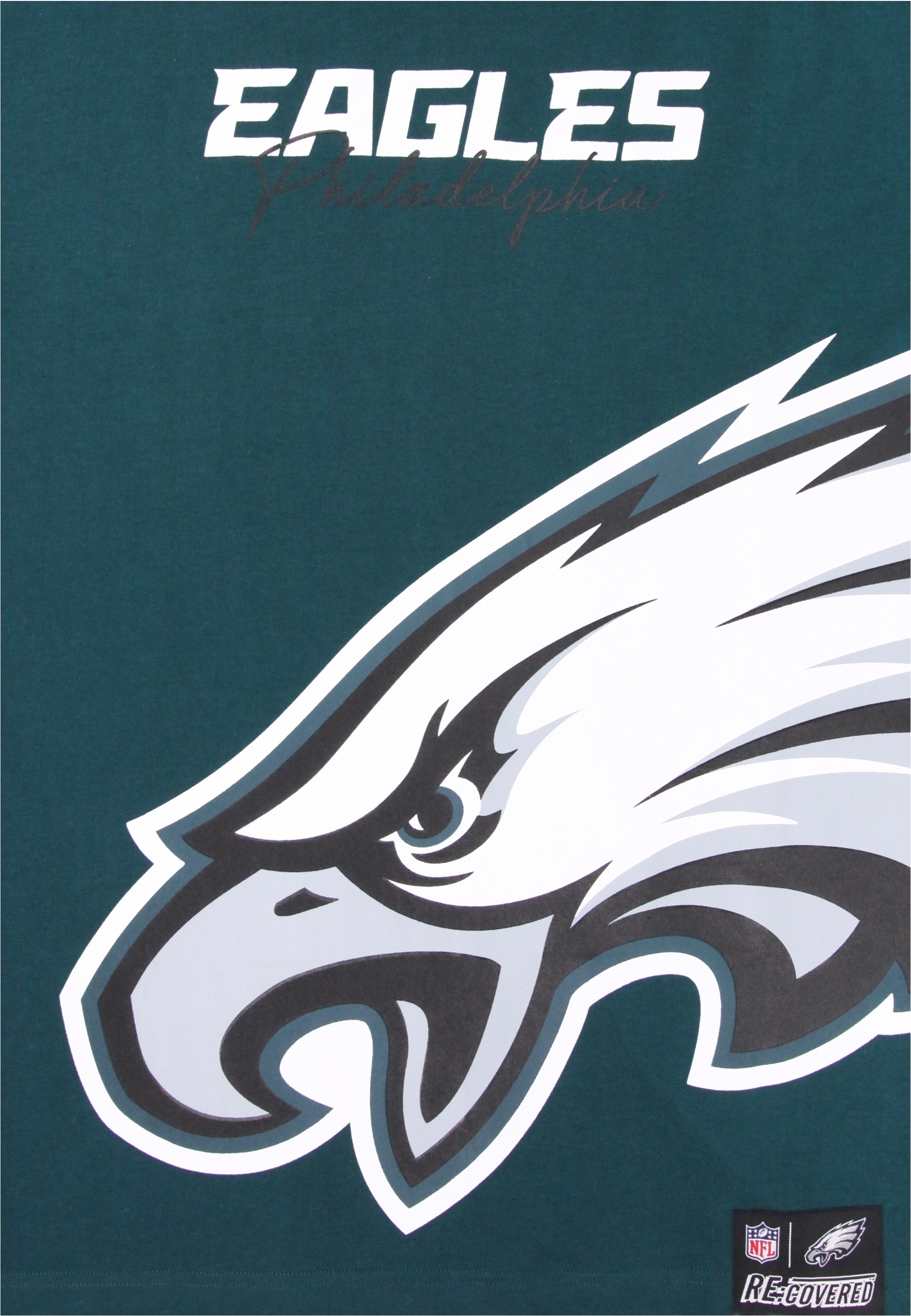Recovered T-Shirt »NFL Eagles Philadelphia Cut and Sew Midnight«, (1 tlg.), für alle Philadelphia Eagles-Fans