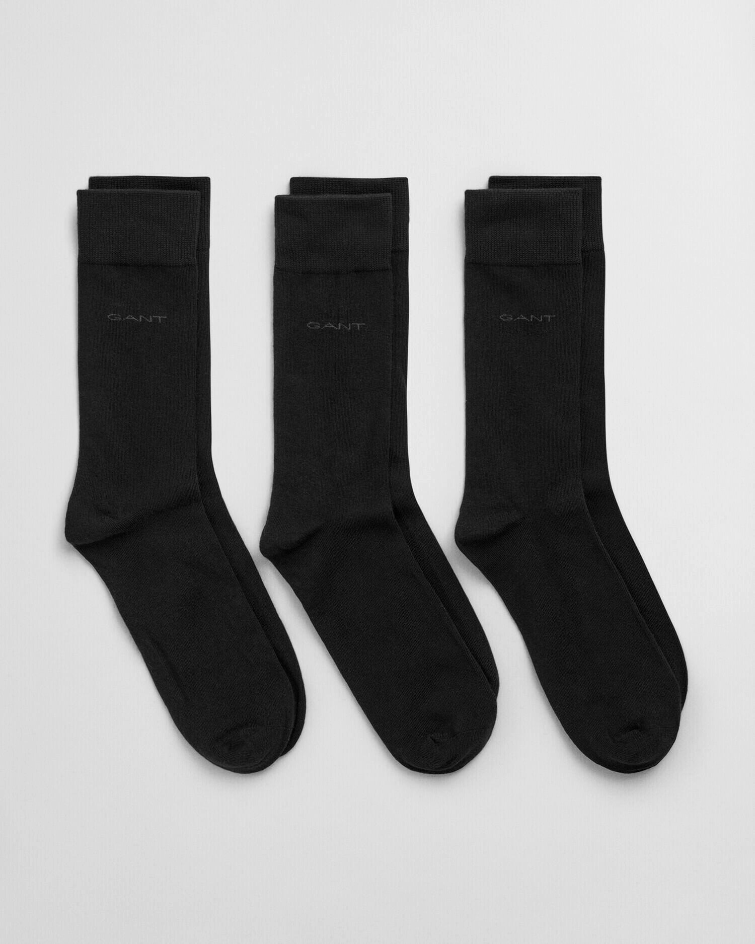 Thumbnail - Gant Basicsocken "SOFT COTTON SOCKS 3-PACK", (Packung, 3 Paar, 3), mit Logodruck am Knöchel