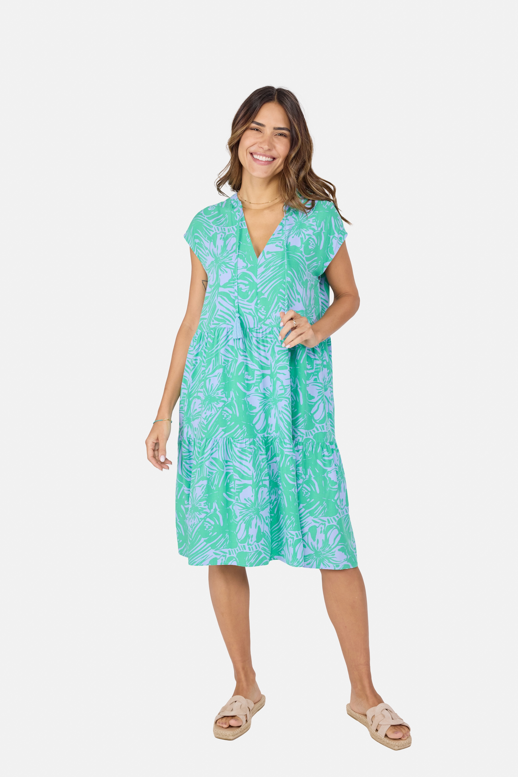 Lieblingsstück Volantkleid "FemkeL", mit Allover-Print günstig online kaufen