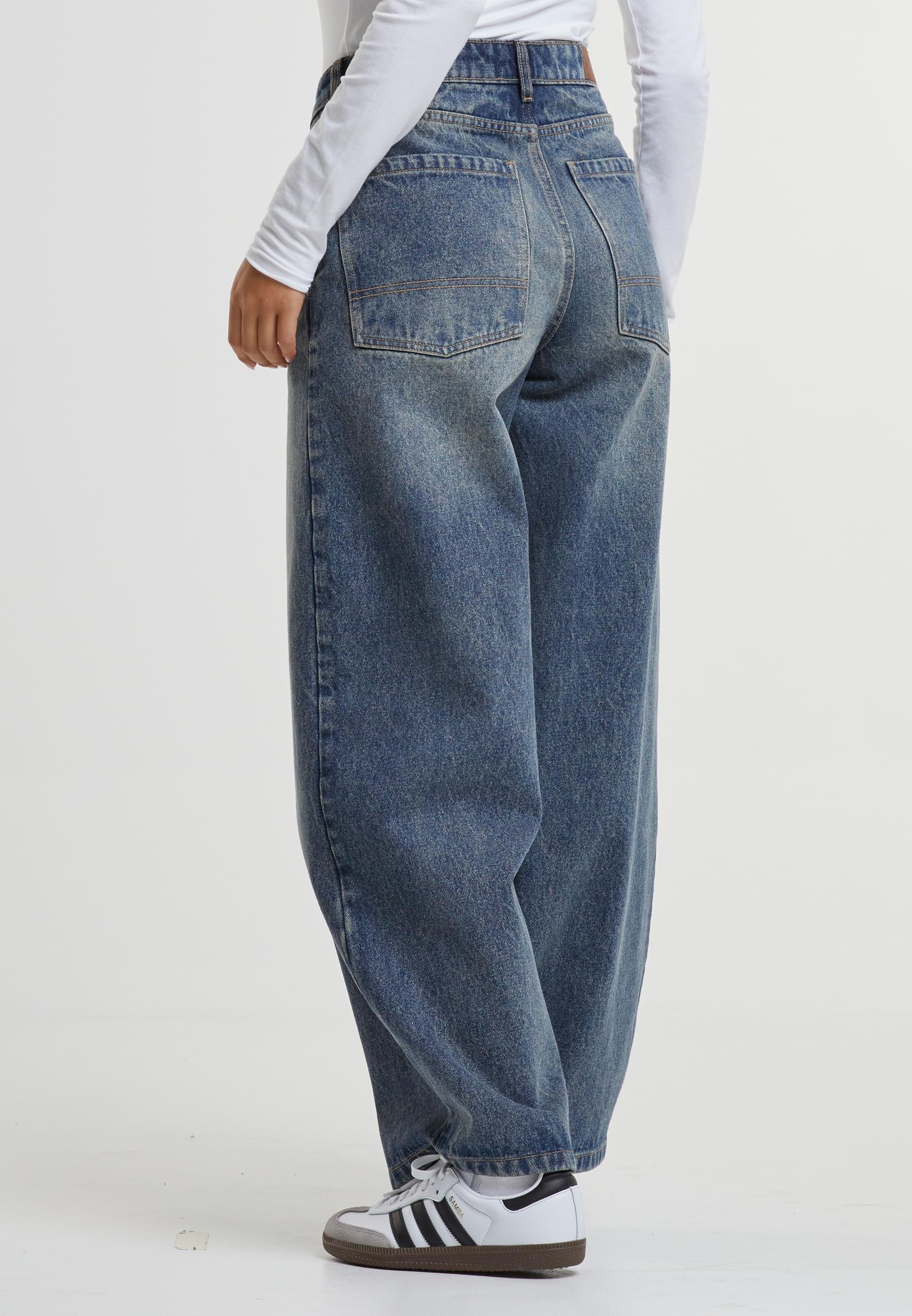 URBAN CLASSICS Bequeme Jeans »Urban Classics Ladies Tapered Baggy Jeans«
