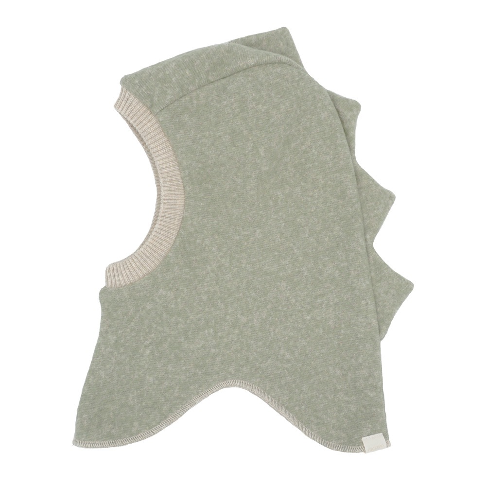 MAXIMO Jungen Schlupfmütze, braun, Gr. 55, mehrfarbig, meliert, Fleece, Baumwolle, Mützen, Baumwollfleece, Jerseyfutter, Rippstrickbündchen