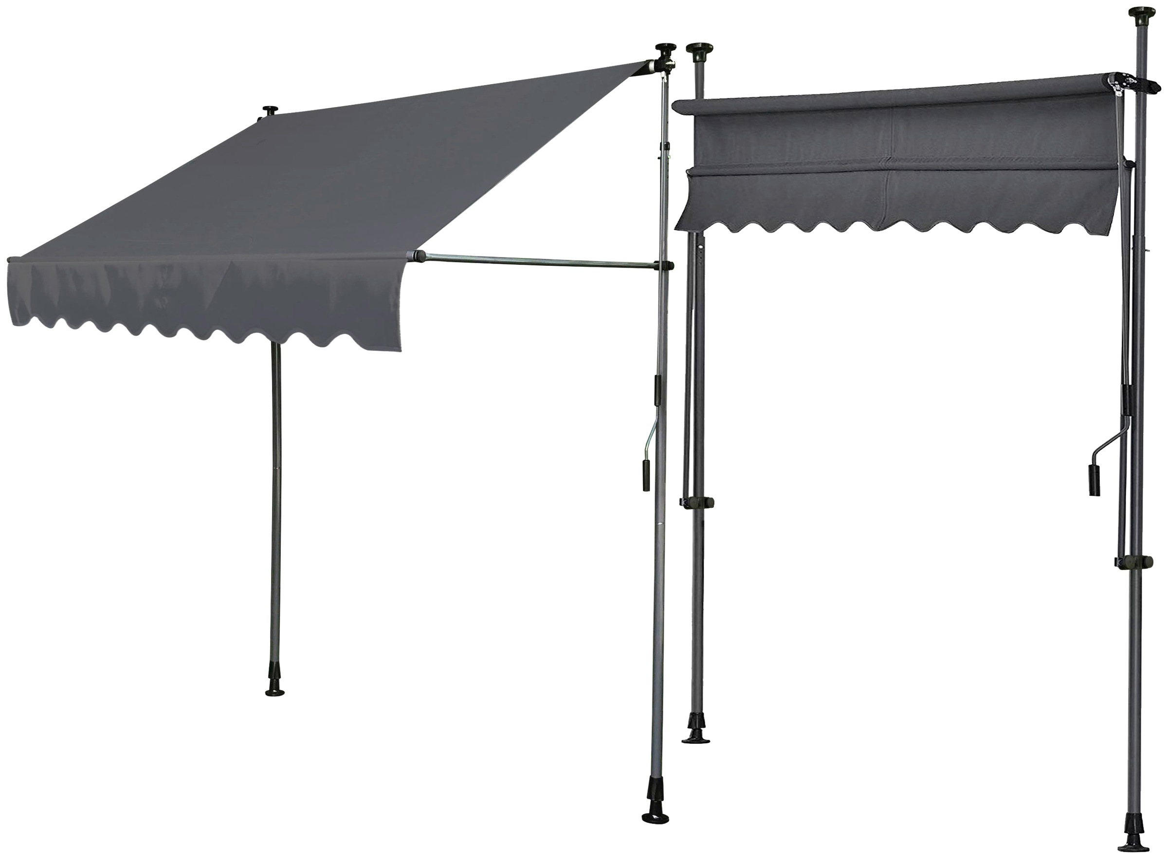 Quick Star Klemm-Senkrechtmarkise, 250 cm Breite, 130 cm Ausfall, Neigungsw günstig online kaufen