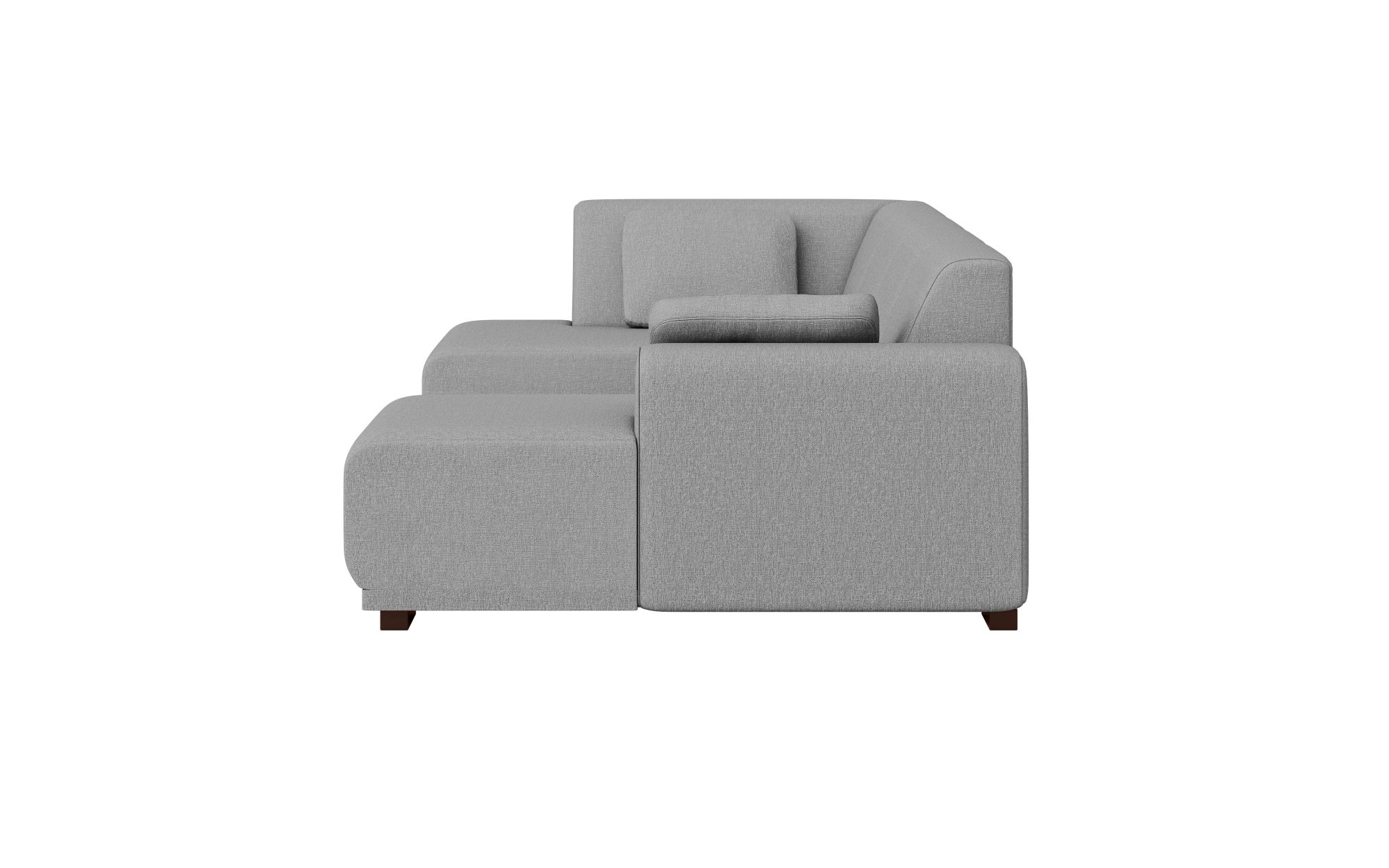 Home affaire Wohnlandschaft »BORNHOLM U-Form mit Recamiere rechts/links, B/T/H: 300/162/85 cm«, U-Form mit Wellenunterfederung, Recamiere rechts oder links bestellbar