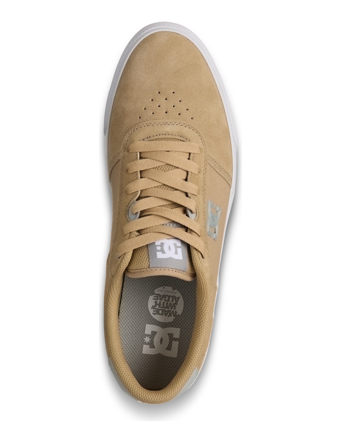 Sneaker DC SHOES "Teknic", Herren, Gr. 11(44,5), beige (sand), Obermaterial:Obermaterial: Leder (Kuh) / Futter: Textil / Außensohle: Gummi;, Schuhe Sneaker 3