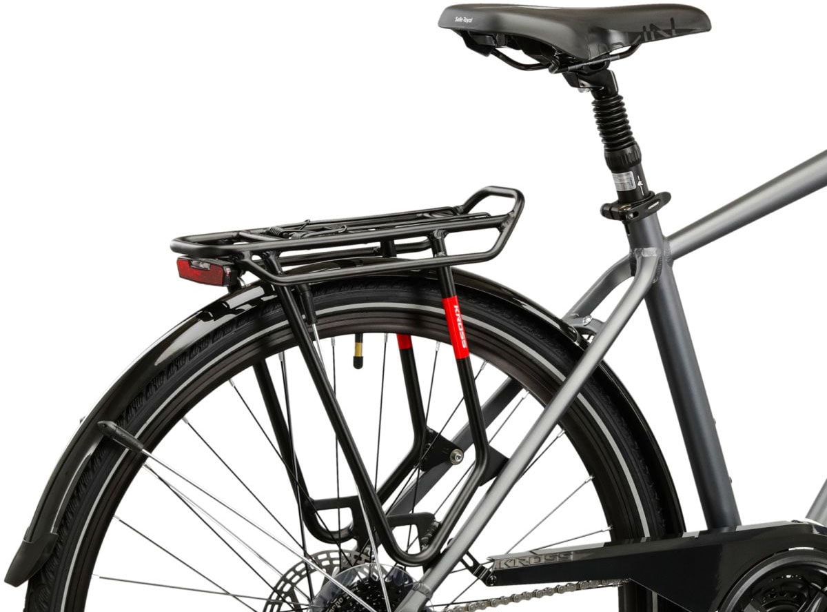 Kross Trekkingrad »Herren-Trekkingrad 28" Trans 4.0 Grau 24 Gänge« 24 Gang Shimano ACERA M3020 Schaltwerk Kettenschaltung