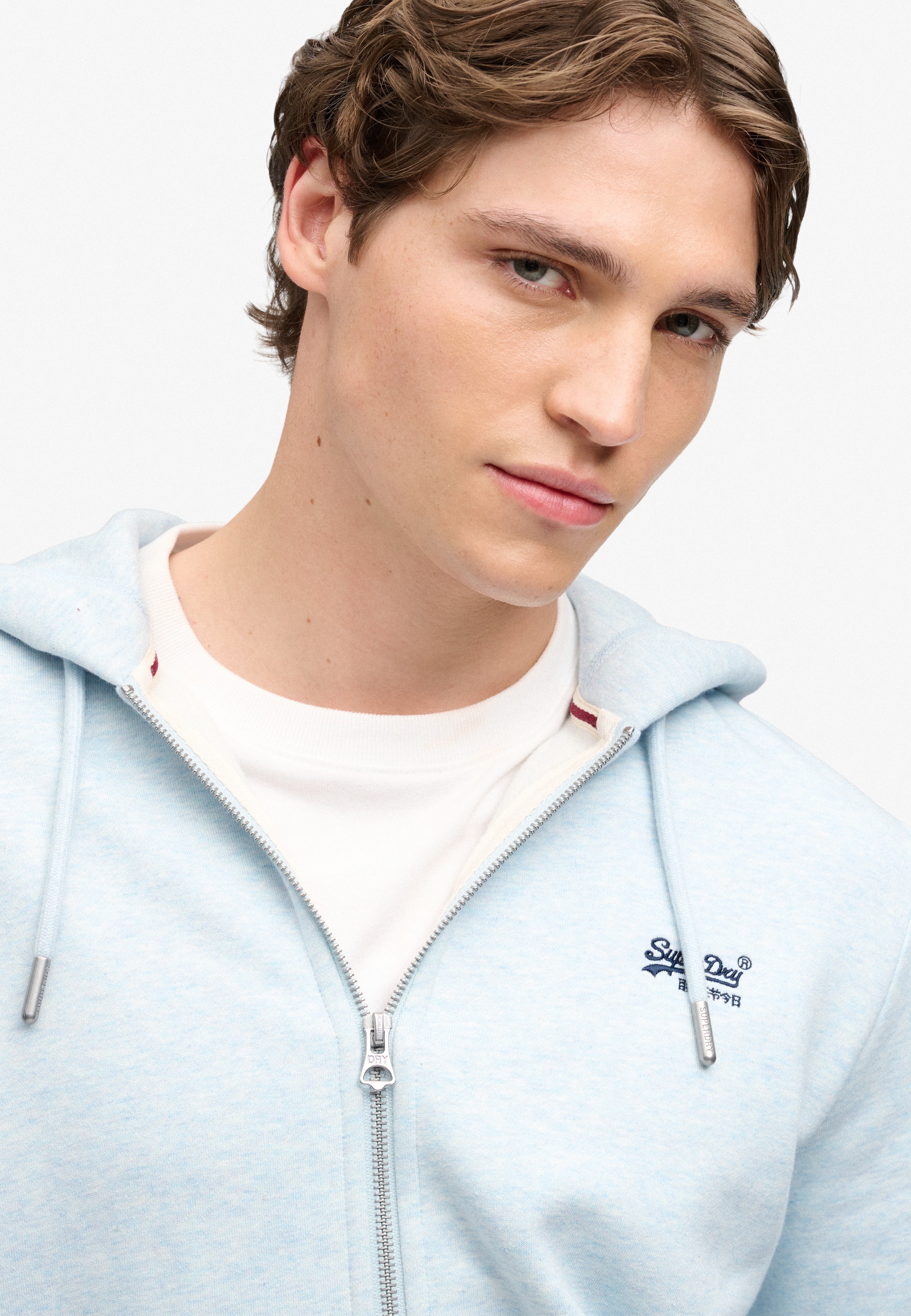 Superdry Kapuzensweatjacke »ESSENTIAL LOGO ZIP HOODIE HB« Baumwollmischung, slim fit