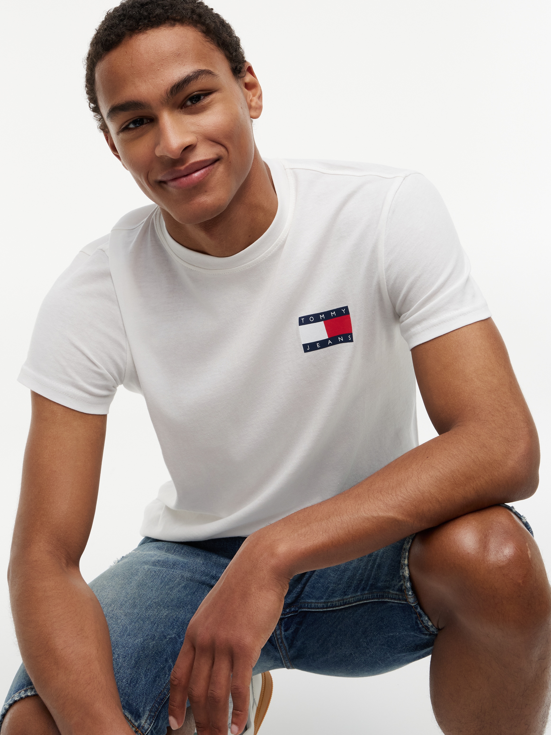 Tommy Jeans T-Shirt »TJM SLIM 2PACK ESS FLAG TEE« 2