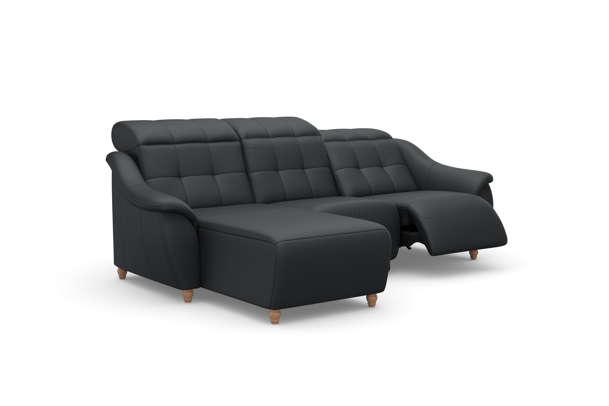 Home affaire Ecksofa »Boston L-Form«, (2 St.), Kopfteilverstellung an jeder Sitzfläche, wahlweise Relaxfunktion