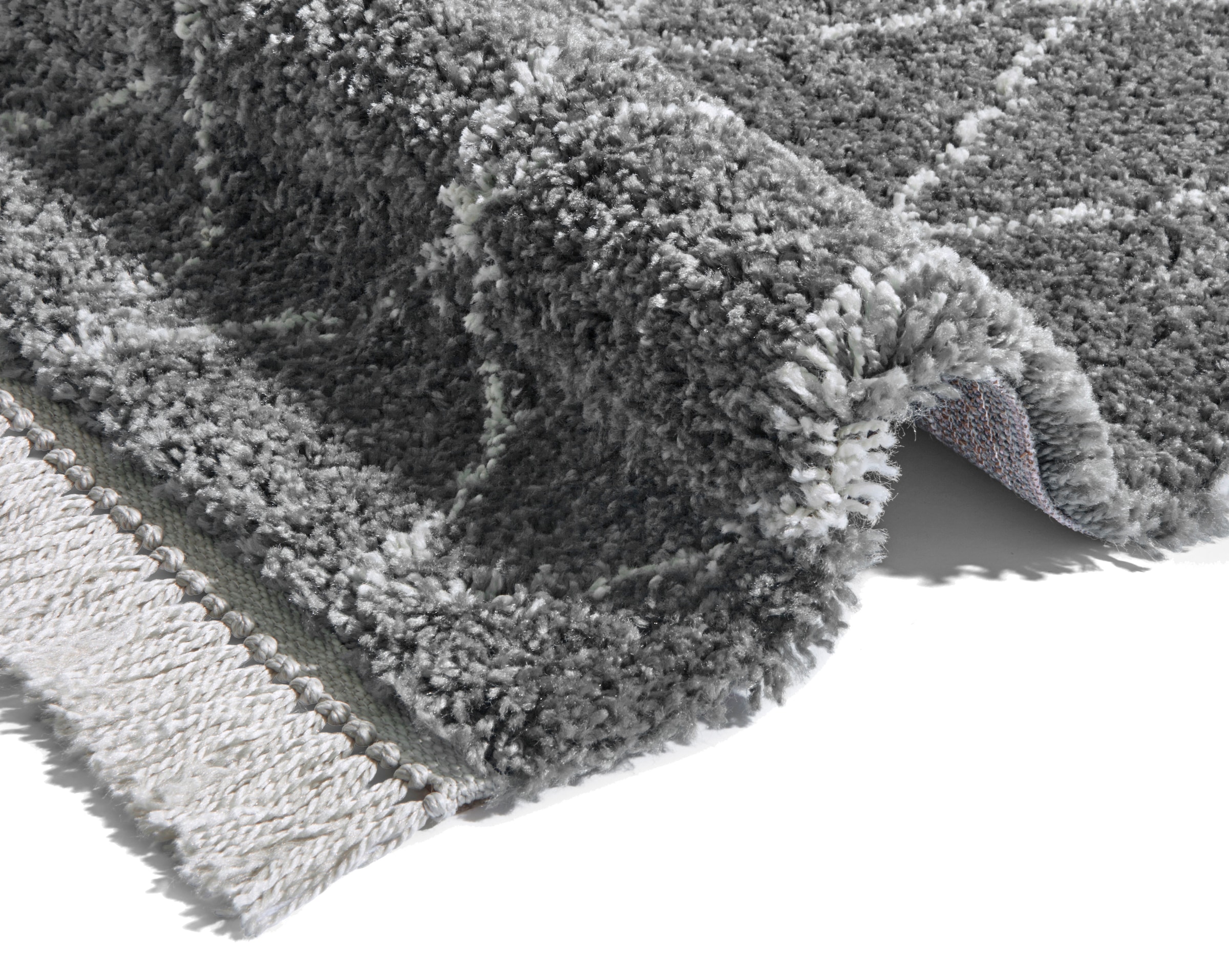 HANSE Home Hochflor-Läufer »Jade«, rechteckig, 35 mm Höhe, Shaggy, Fransen, Skandi, Weich, Modern, Wohnzimmer, Schlafzimmer, Flur