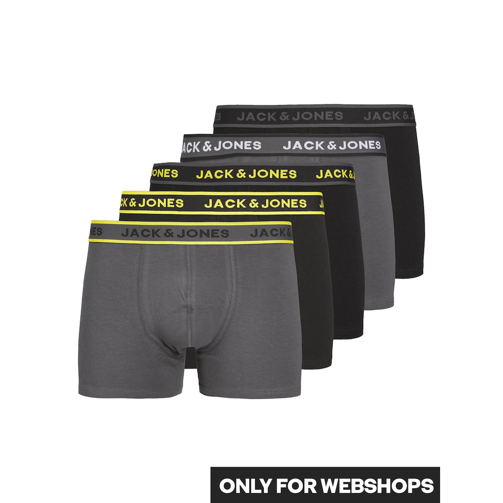 Jack & Jones Boxershorts »JACSPEED SOLID TRUNKS 5 PACK«, (Packung, 5 St.)