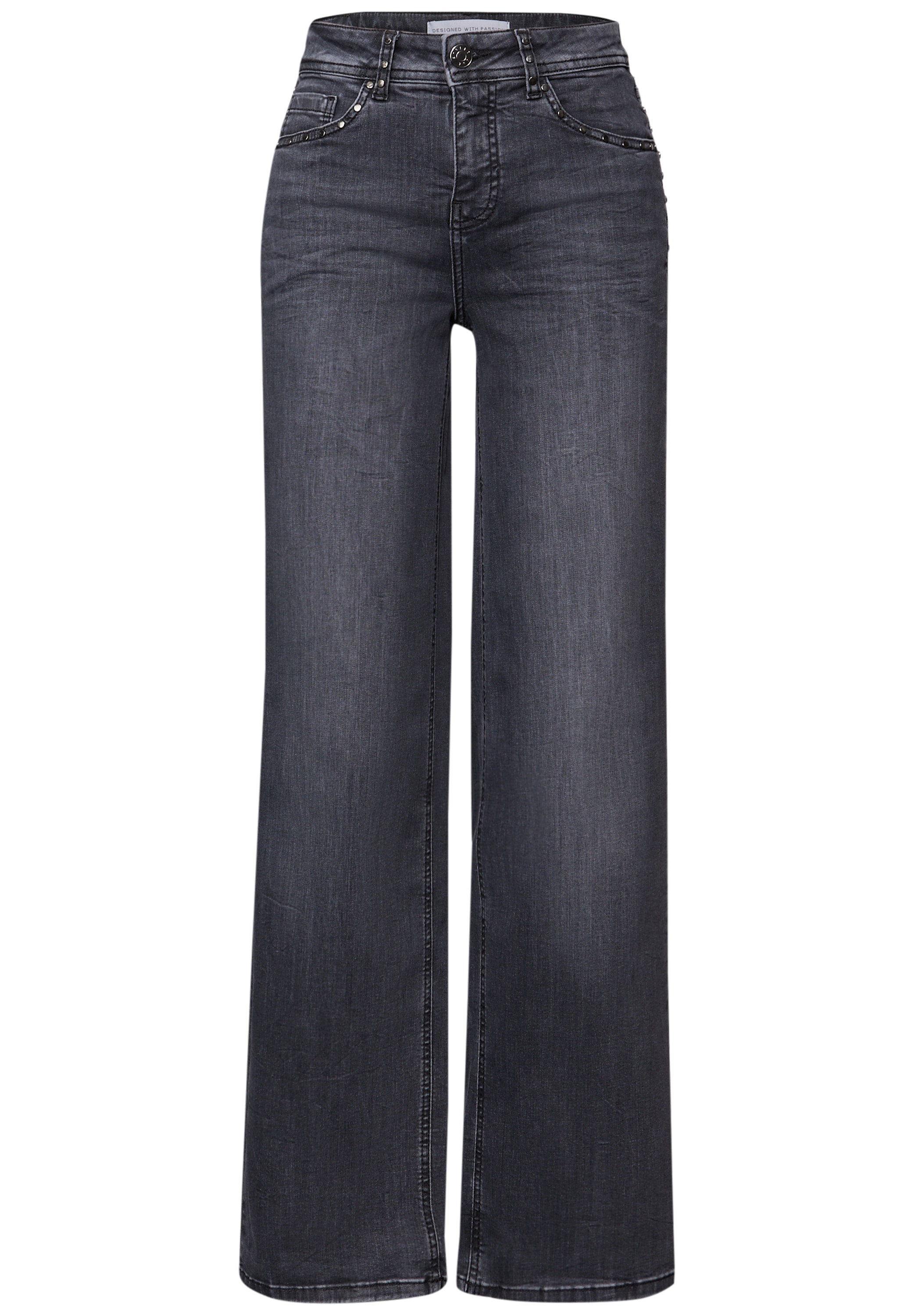 STREET ONE Weite Jeans »Style Wideleg« mit Glitzer-Details