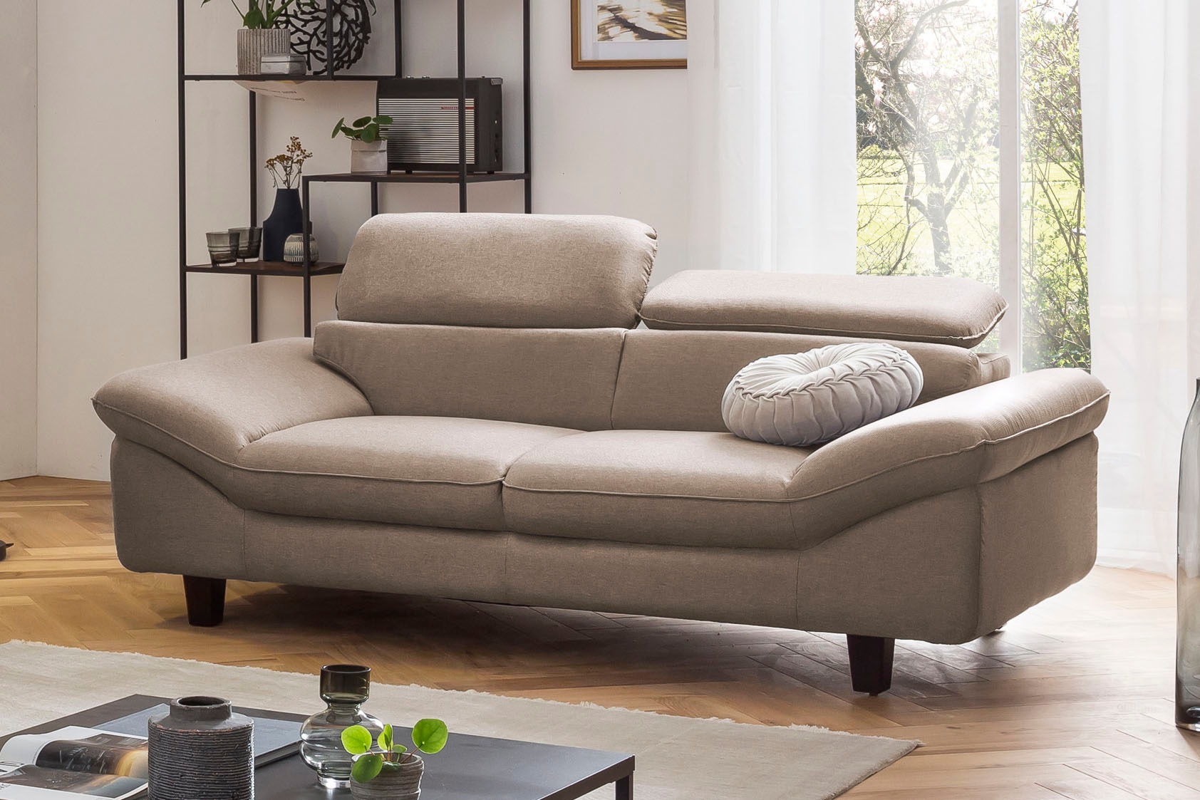 Home affaire 3-Sitzer "Pilot" Big-Sofa mit Kopfteilverstellung günstig online kaufen