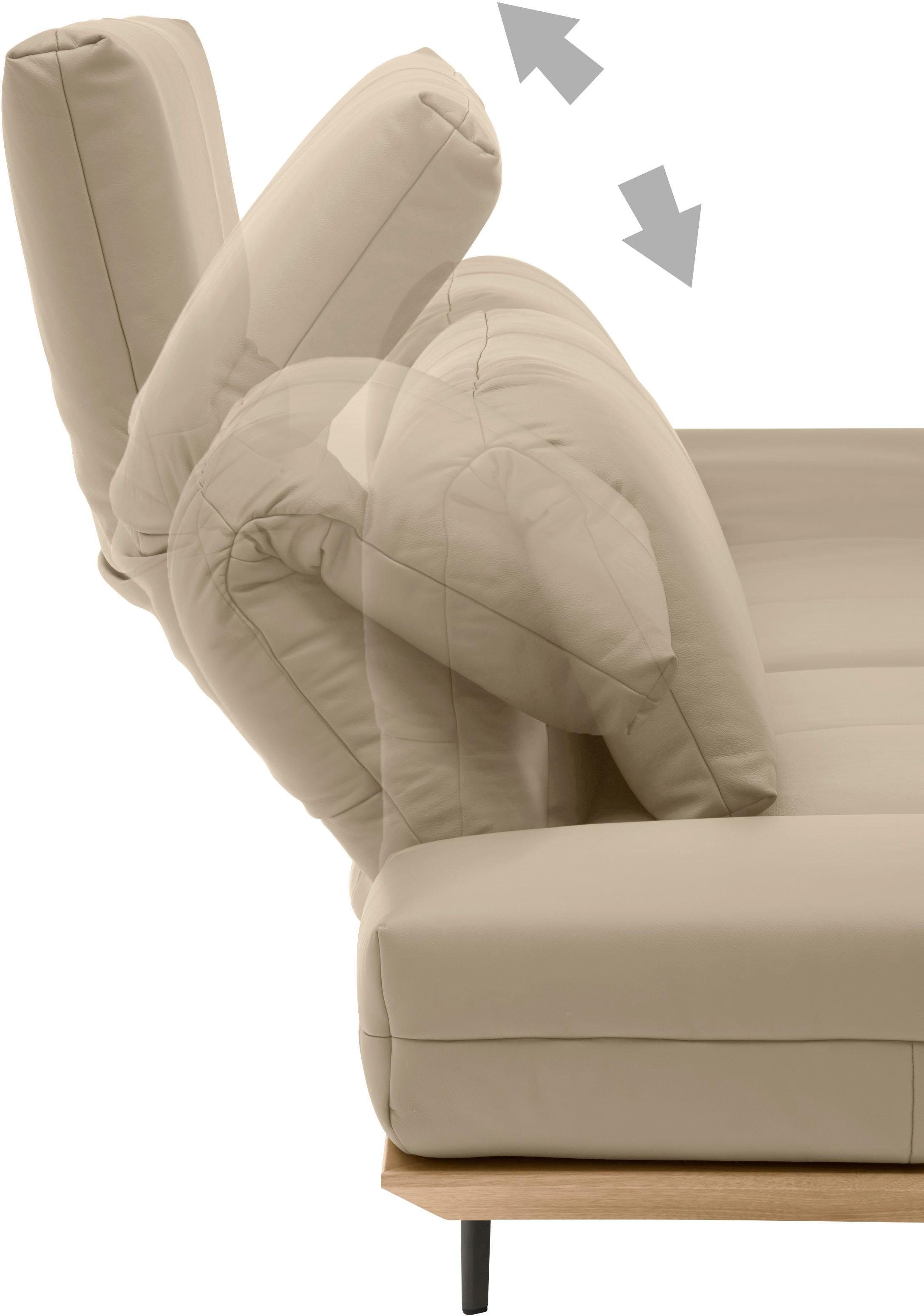 Creation BY ROLF BENZ 3-Sitzer »CR.420, Designsofa, Loungesofa«, in 2 Qualitäten, Holzrahmen in Eiche Natur oder Nußbaum, Breite 232 cm
