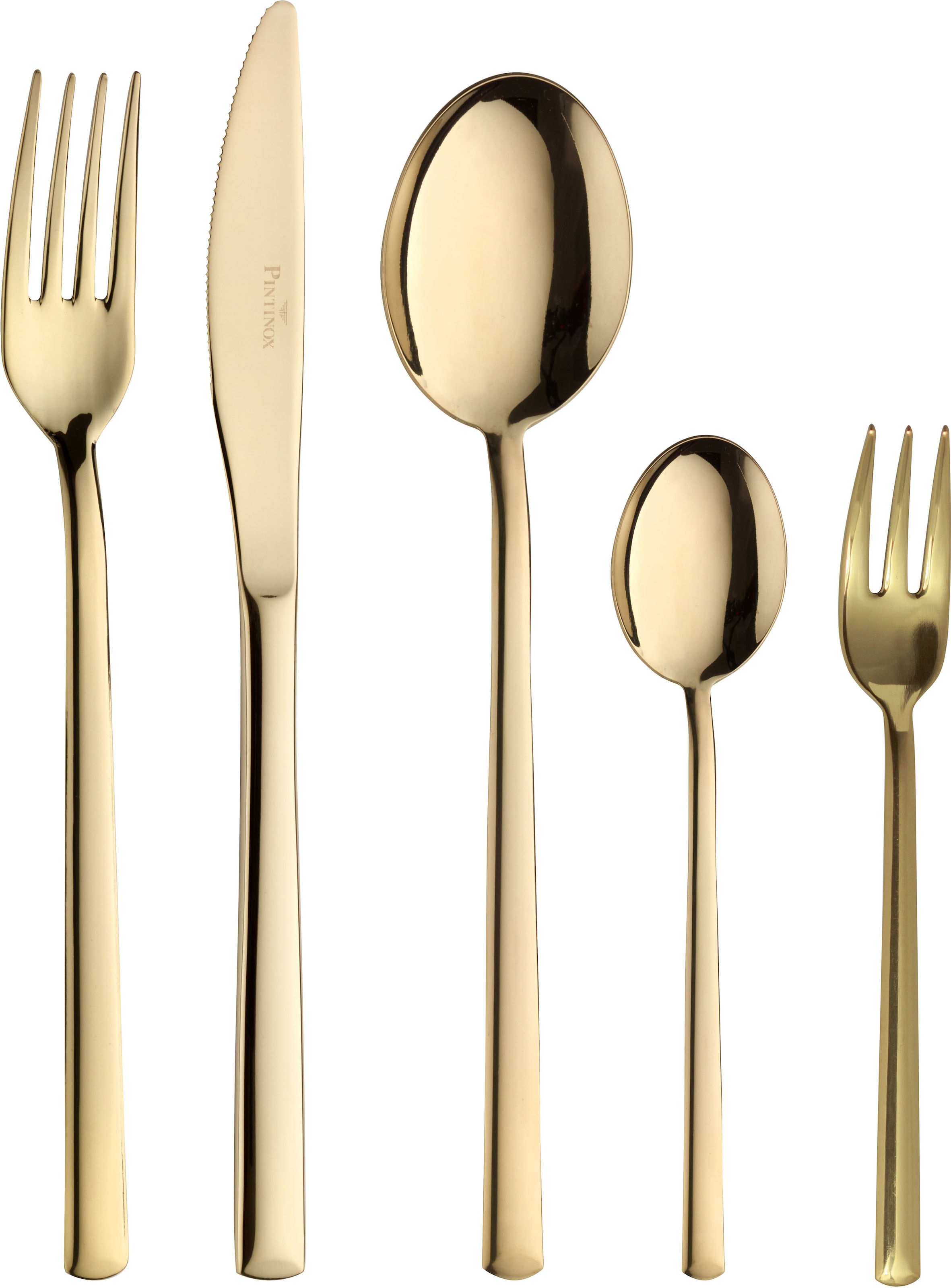 PINTINOX Besteck-Set "Synthesis Treasure Gold" Optik Gold PVD Beschichtung günstig online kaufen