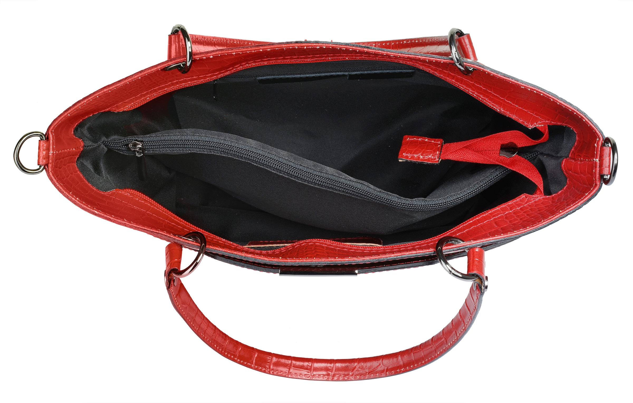 Cluty Henkeltasche »CLUTY Damen echt Leder, Made in Italy« echt Leder, Made in Italy