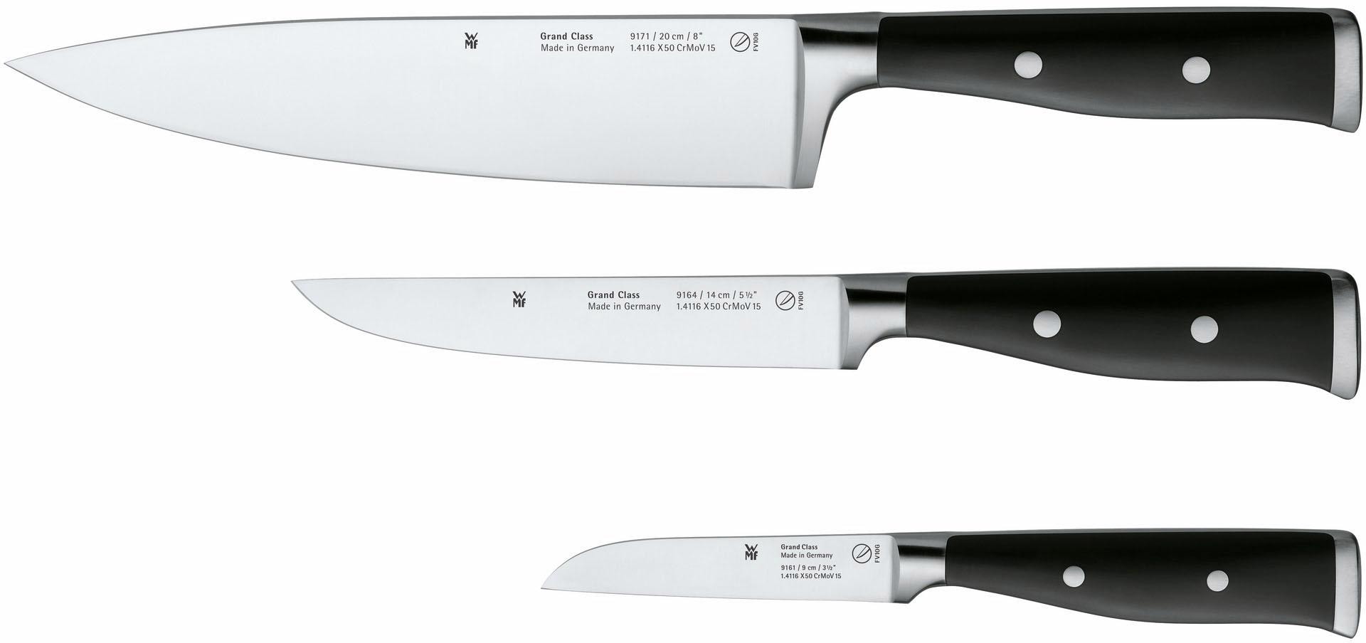 WMF Messer Set 3tlg. GRAND CLASS Cromargan/Schwarz schwarz
