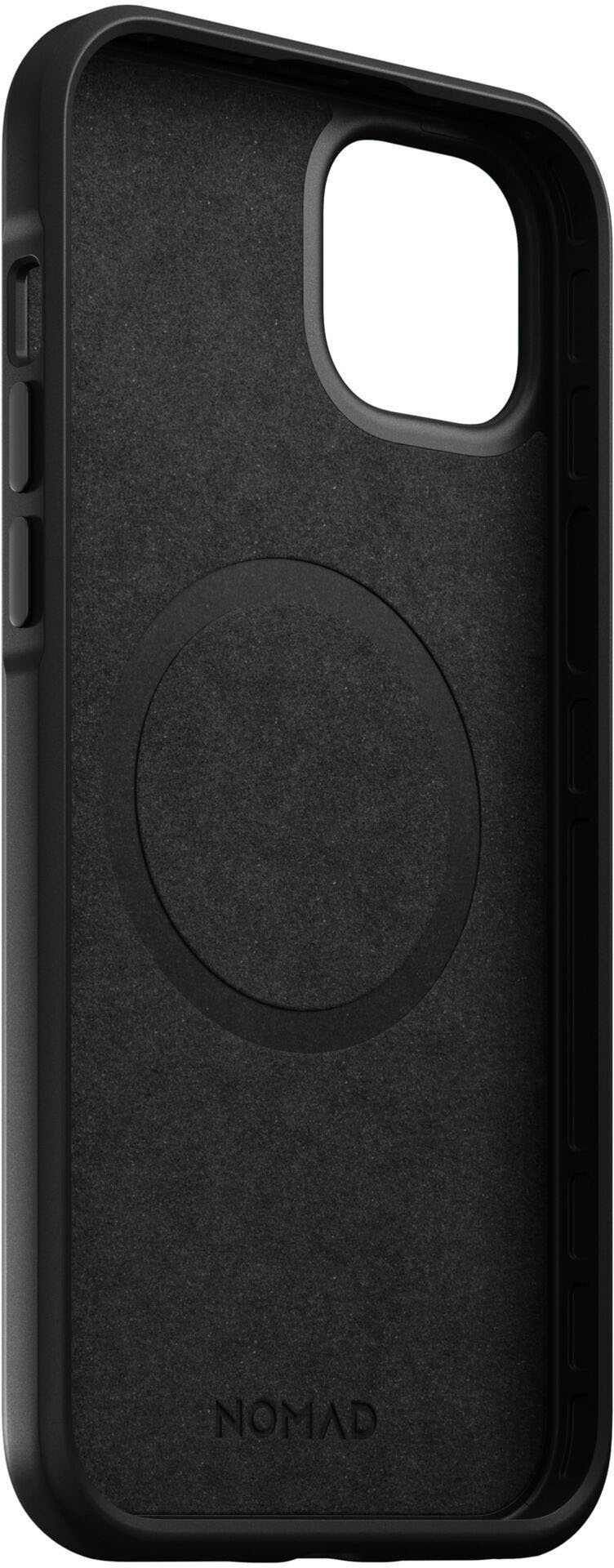 Nomad Handyhülle »Modern Leather Case iPhone 14 Max«, Polycarbonat und hochwertigem Echtleder