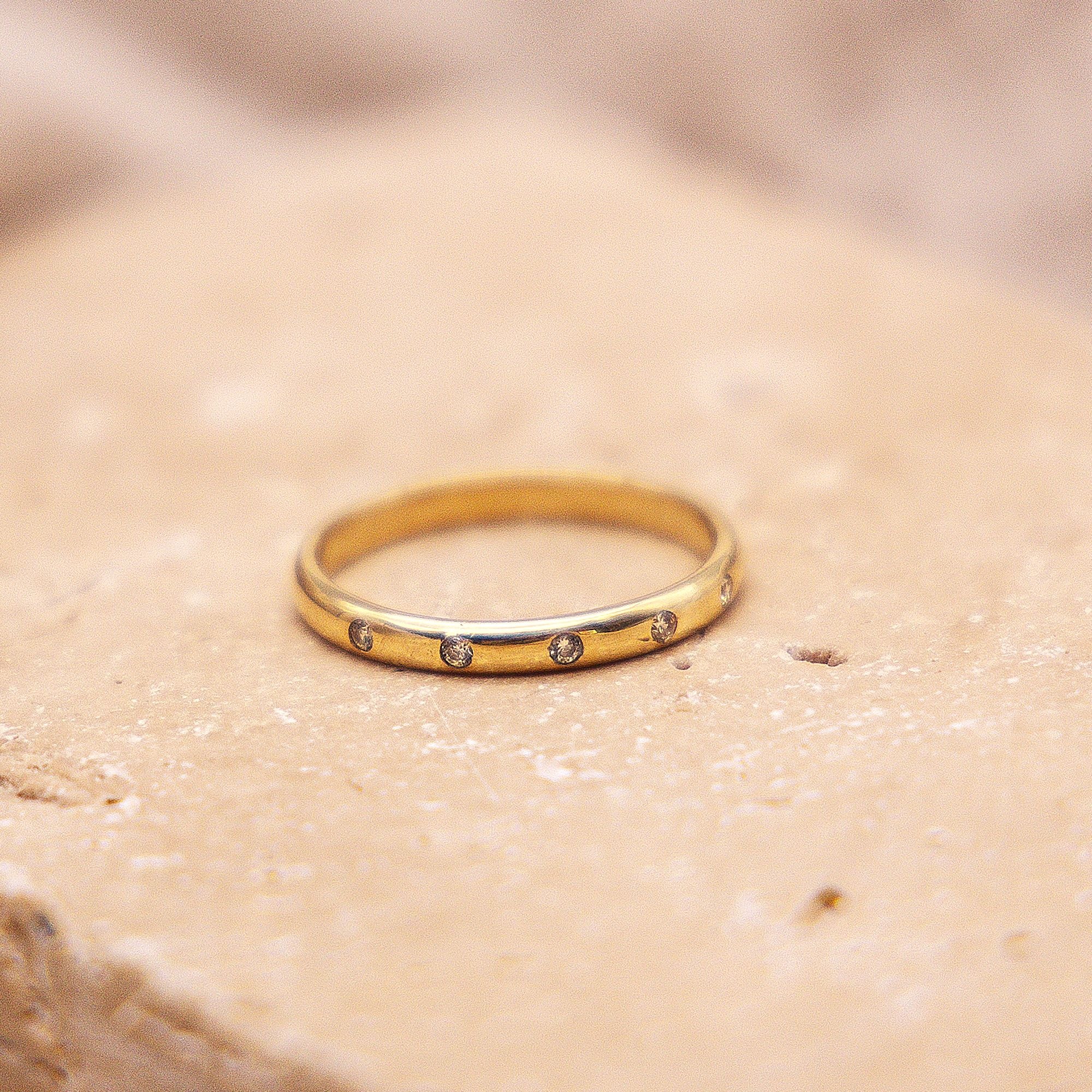Fascination by Ellen K. 375 Gold Ring Yellow Size 17 3